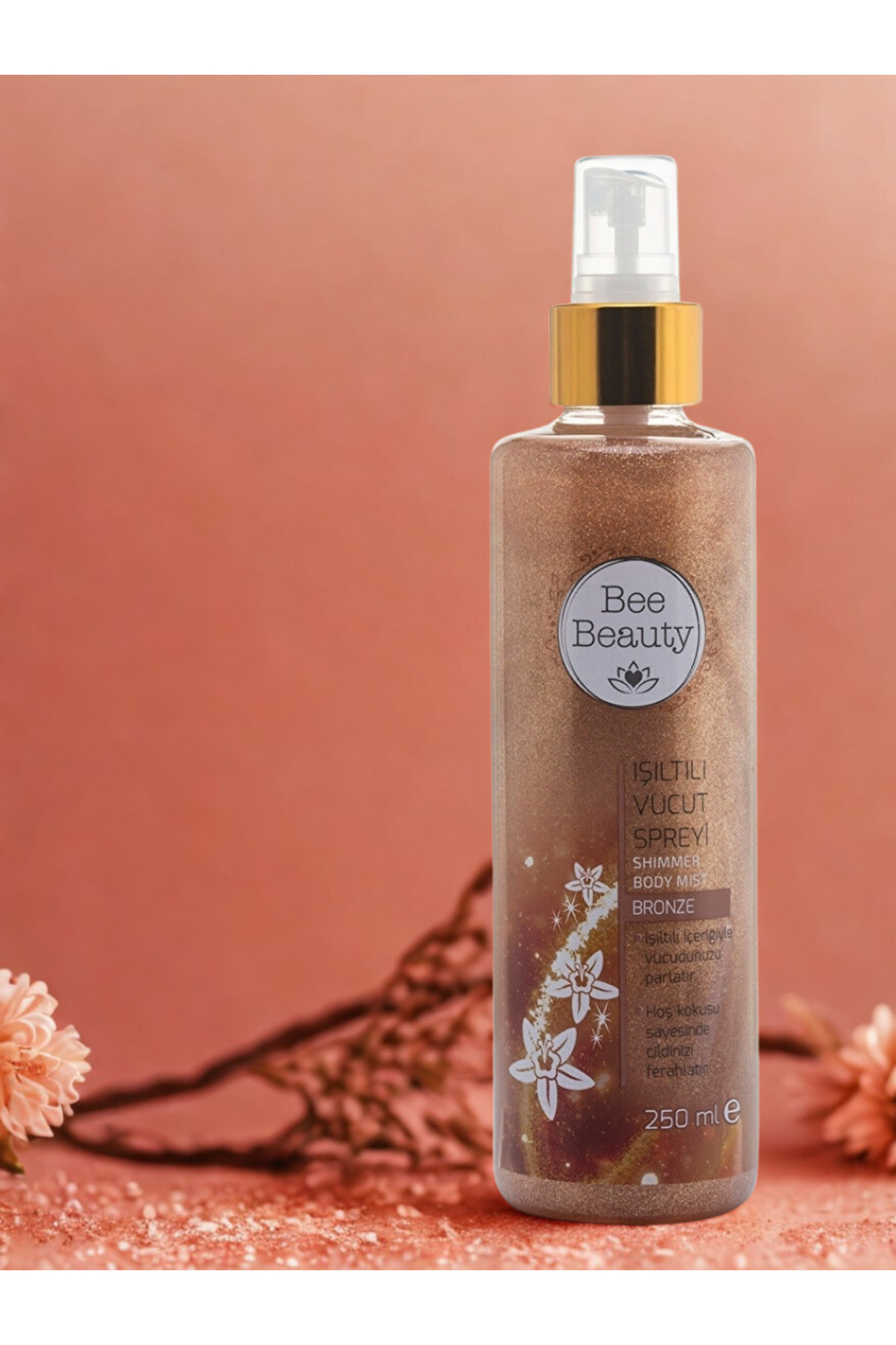 اسپری بدن براق کننده بی با حجم 250 میلی لیتر بی بیوتی Bee Beauty