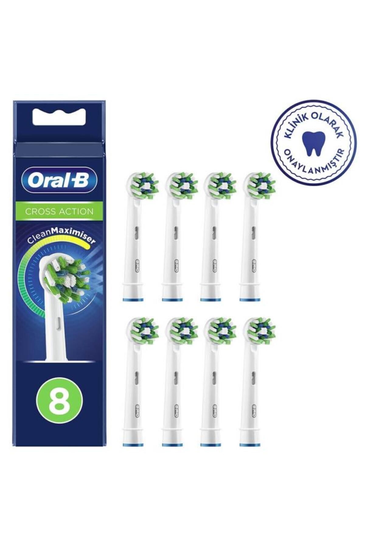 سری یدک مسواک سر برس جایگزین 8 تکه متقاطع با فناوری CLEANMAXIMIZER Oral-B