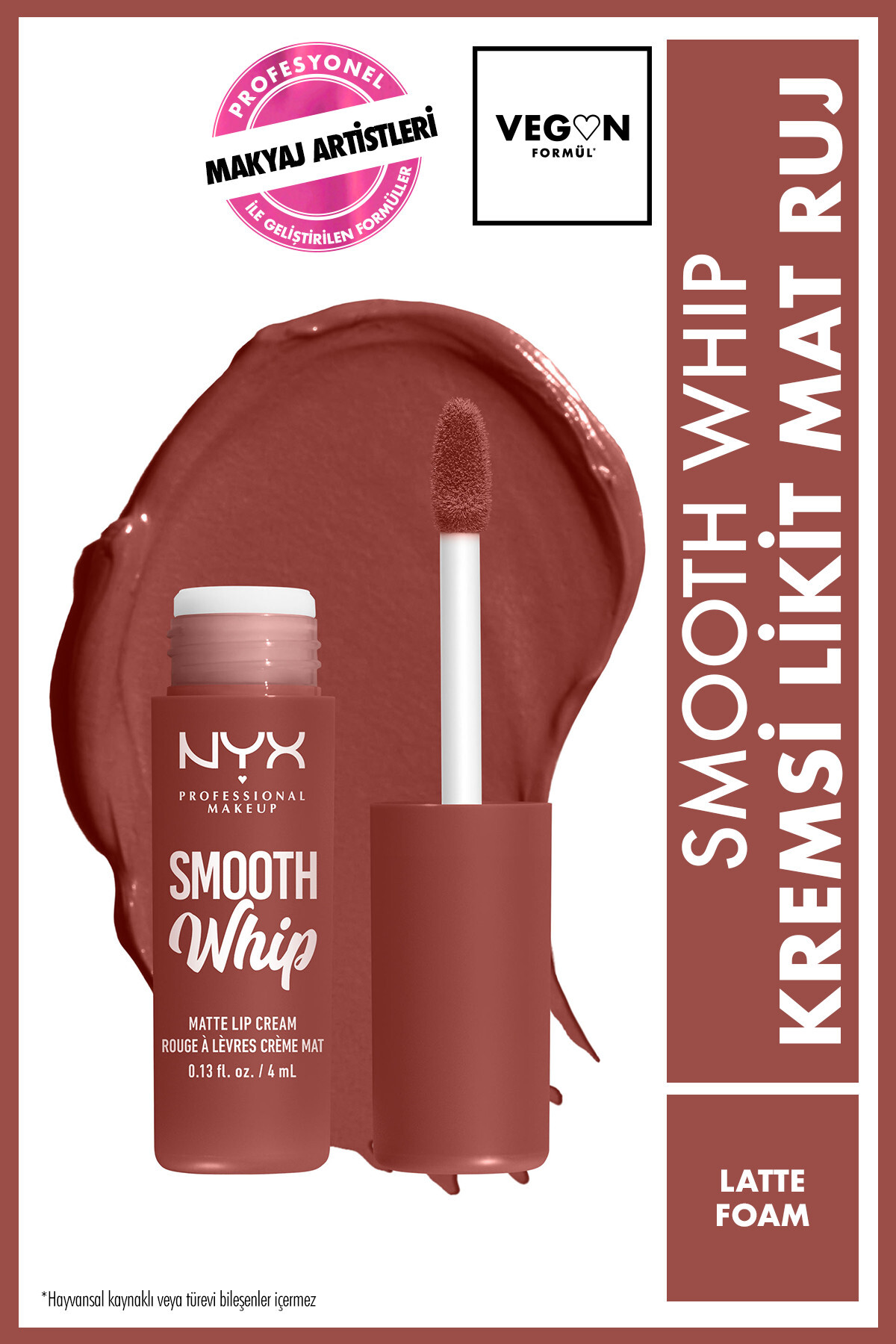NYX Professional Makeup مایع مات مخملی لبخند نرم کرم لاته