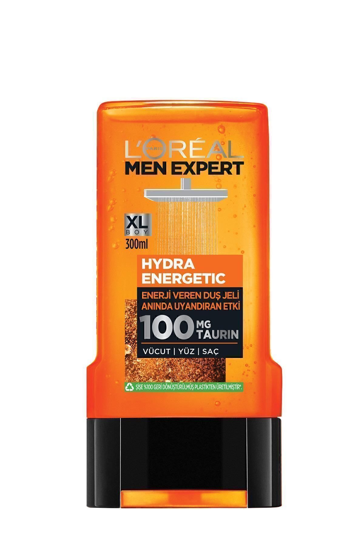 L'Oreal Paris Men Expert ژل حمام تقویت‌کننده انرژی‌بخش هیدرا انرژتیکت 300 میلی‌لیتر