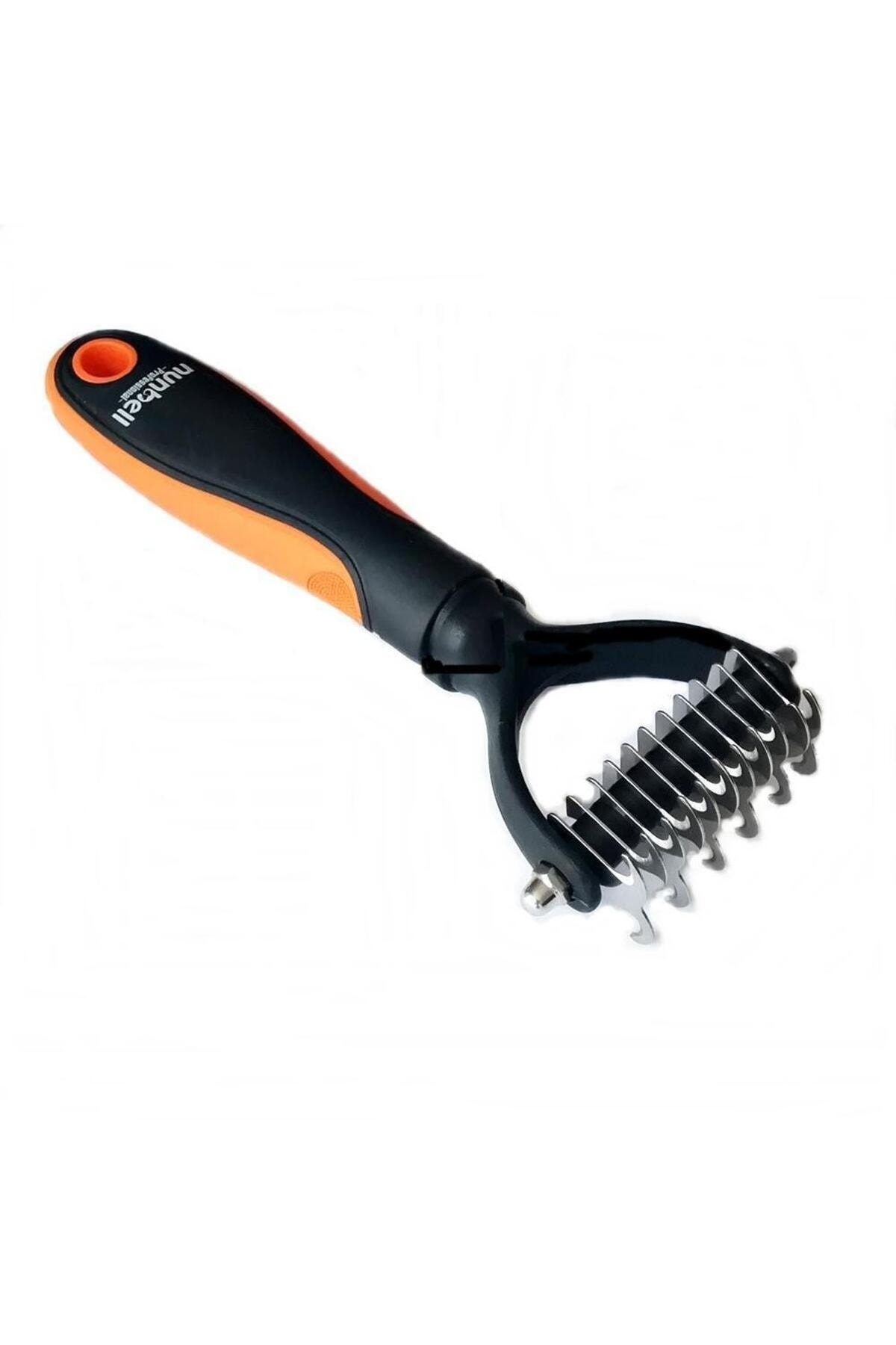 شانه حرفه‌ای دوطرفه بازکننده گره موی سگ ۱۷ سانتی‌متری نونبل Nunbell، مدل p602