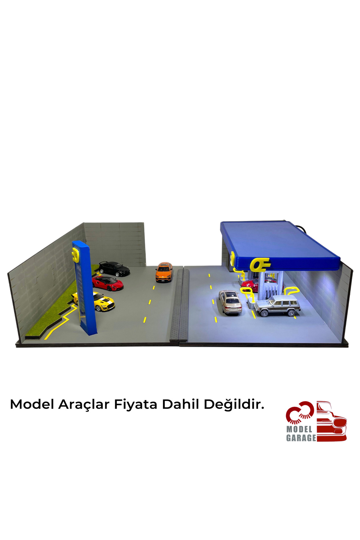 مدل خودرو 1 64 SCALE OPET پمپ بنزین DIORAMA پارکینگ DIECAST قفسه نمایش TOY اورجینال ÜRETİM