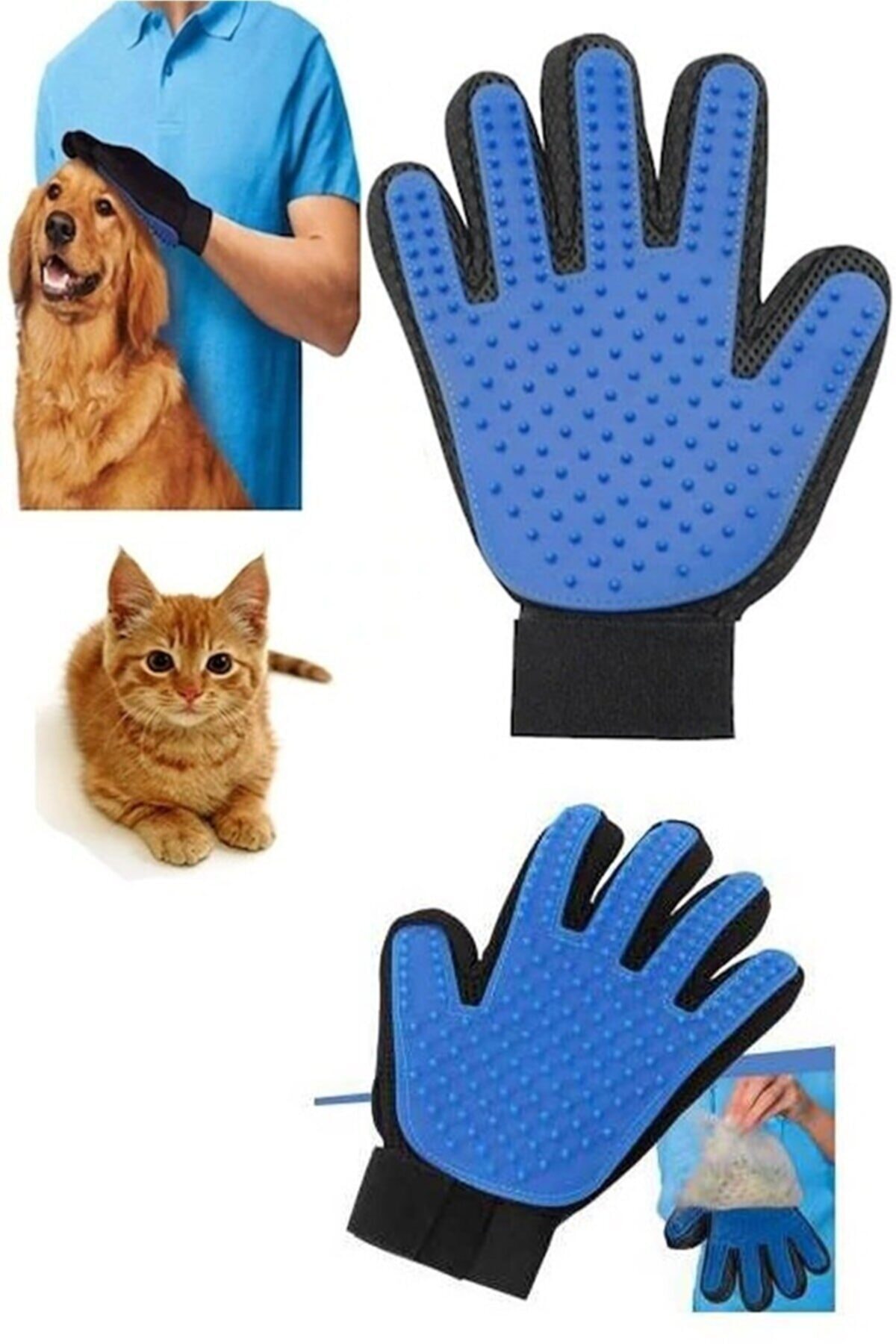 دستکش جمع‌کننده موی گربه و سگ هاریکین فور ویزارد Hurricane Fur Wizard