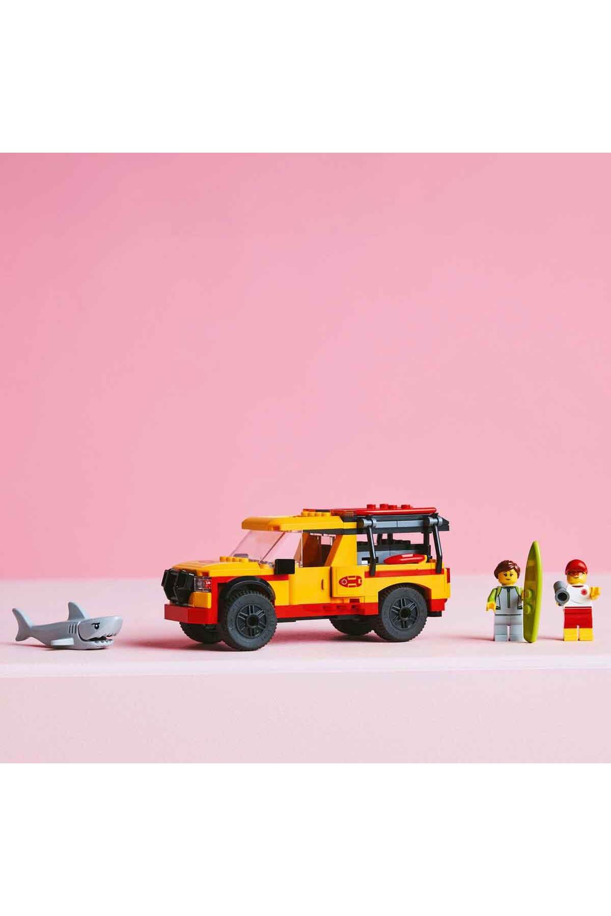 لگو CITY CANKURTARAN VAN 60453 2 MINIFIGURES کوسه برای کودکان بیش از 6 سال بالاتر اورجینال LEGO