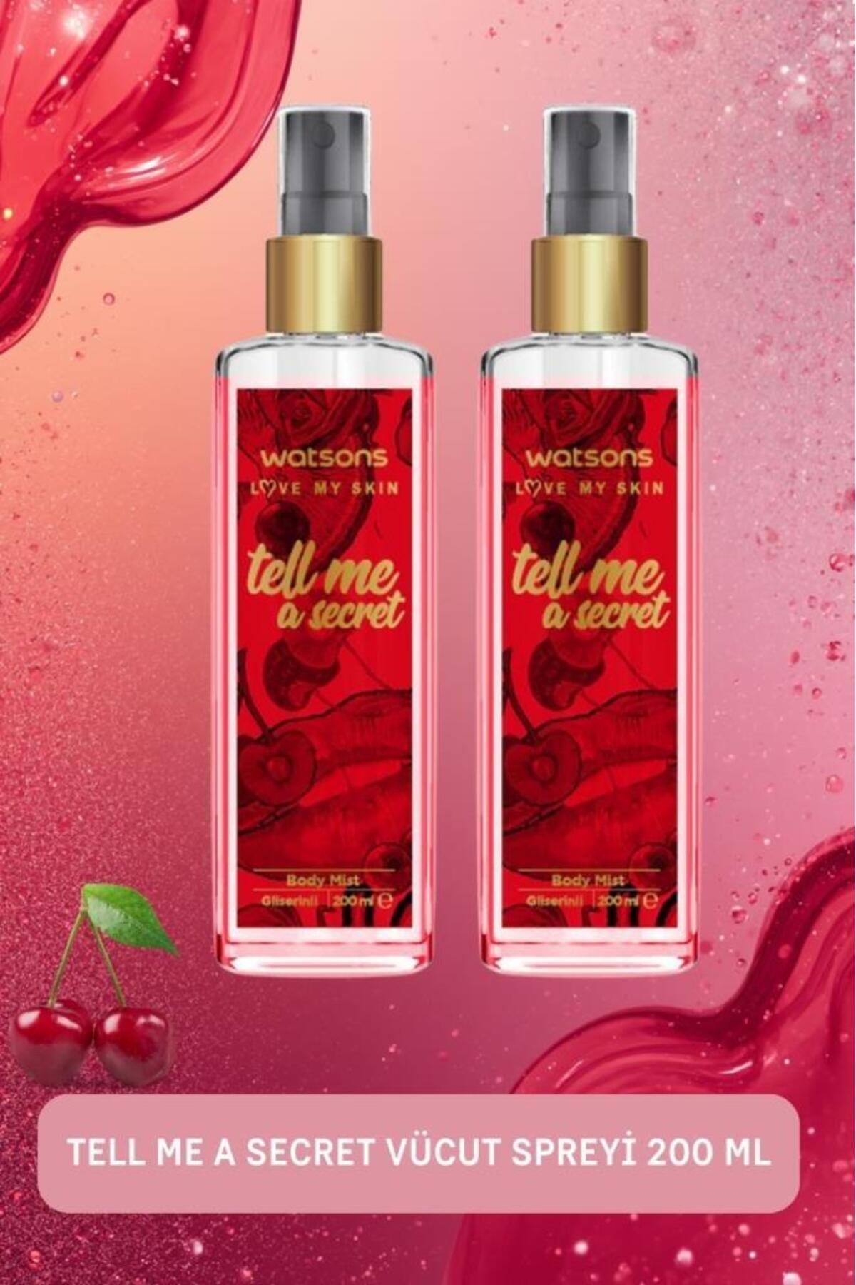 بادی‌اسپری بدن واتسونز Watsons Tell Me A Secret، بسته ۲ عددی با حجم ۲۰۰ میلی‌لیتر برای هر عدد