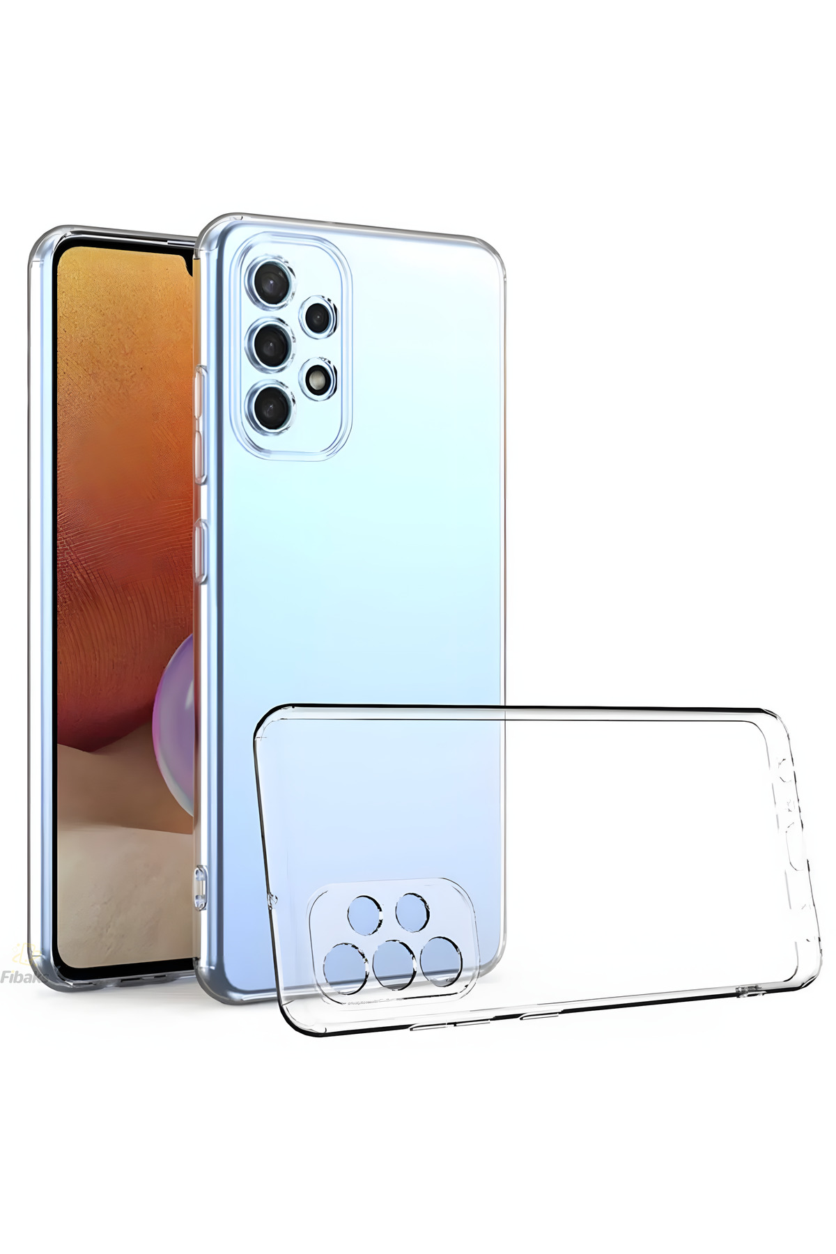 کاور و قاب دوربین محافظ SAMSUNG GALAXY A52 سازگار با سیلیکون نازک نرم شفاف فیبکس Fibaks