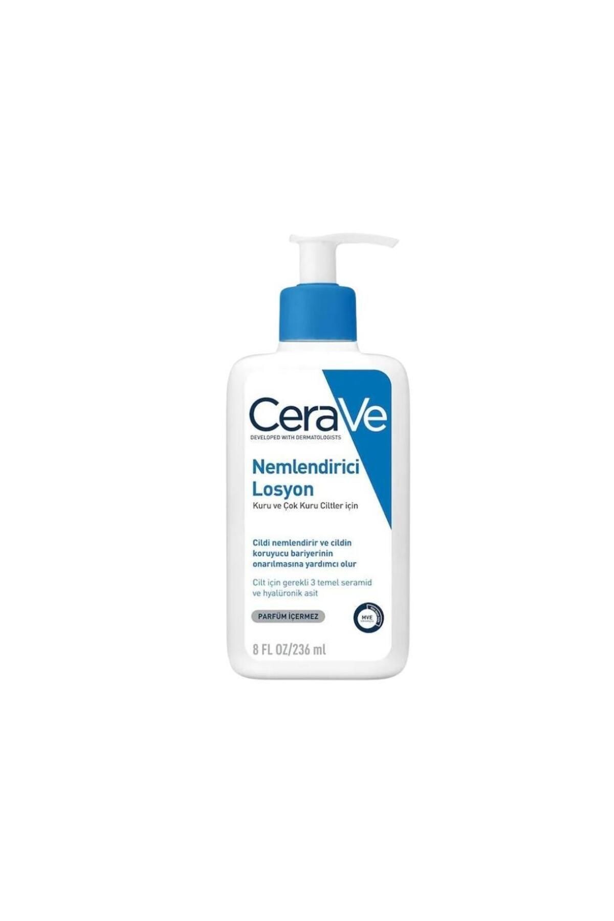 CeraVe مرطوب کننده بدن صد درصد شجاعت و اسید هیالورونیک برای پوست خشک 236 میلی لیتر