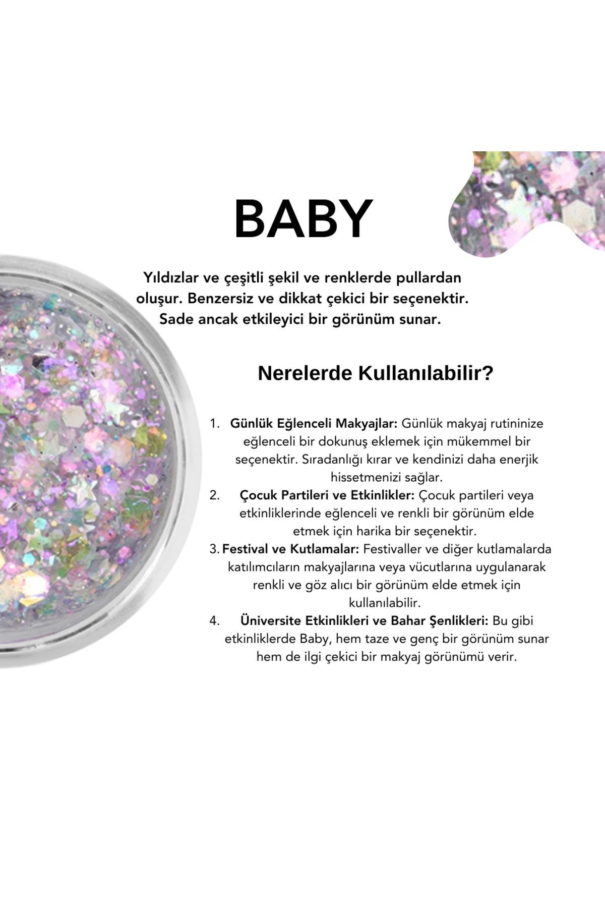 پودر درخشان کننده چندرنگ مخصوص آرایش صورت The Glitter Lab