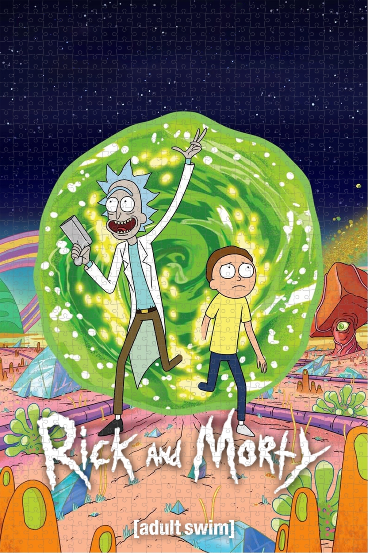 پازل 1000 PIECE JIGSAW PUZZLE OF RICK AND MORTY 2013 پوستر فیلم S1 از ترکیه Jeronkarji