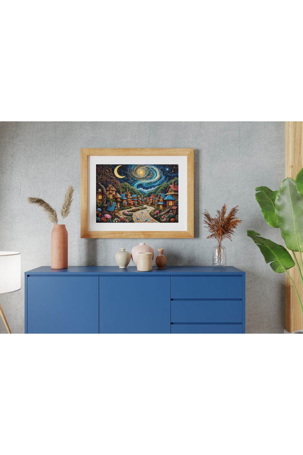 پازل 1000 تکه FAIRYTALE VILLAGE UNDER THE STARS فانتزی Nova Puzzle