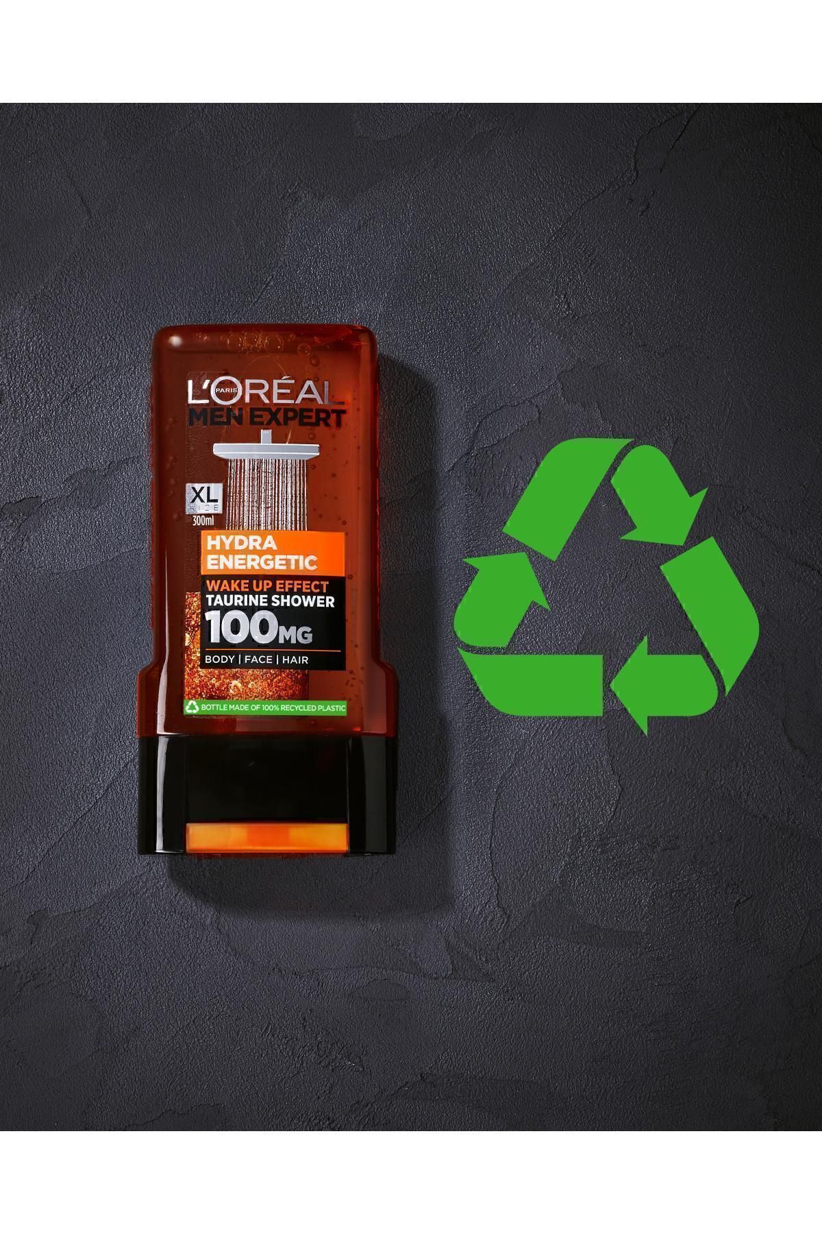 L'Oreal Paris Men Expert ژل حمام تقویت‌کننده انرژی‌بخش هیدرا انرژتیکت 300 میلی‌لیتر