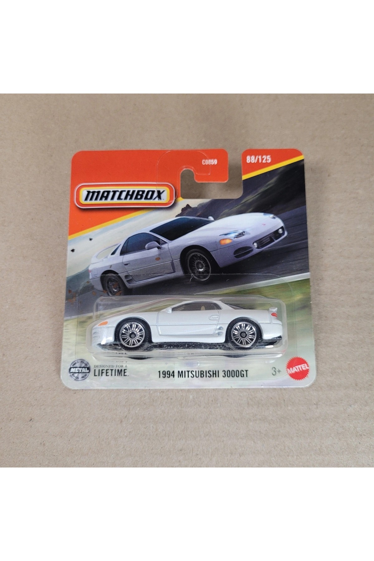 ماشین اسباب بازی جعبه کبریت 1994 میتسوبیشی 3000GT سفید 1:64 دیکست مدل فلزی از ترکیه HOT WHEELS