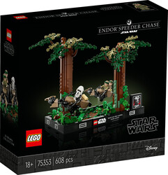 مجموعه ساختنی دیورامای تعقیب موتورهای سرعت اندور لگو LEGO جنگ ستارگان، مدل 75353، ۶۰۸ قطعه، حداقل سن ۱۸ سال