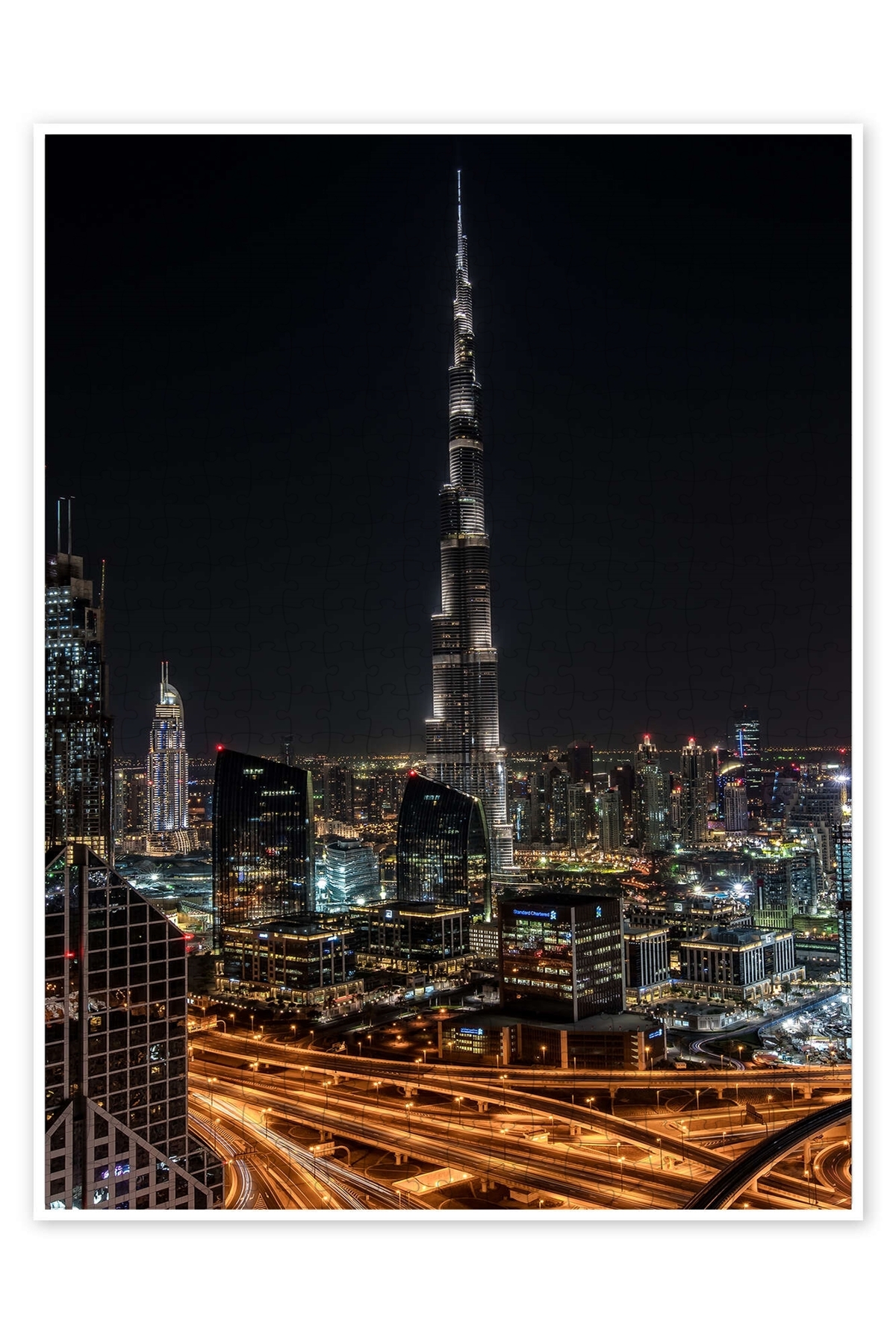 پازل دبی SKYLINE امارات متحده عربی 500 قطعه اره منبت کاری مویی سرگرمی منظر شهری از ترکیه Jeronkarji