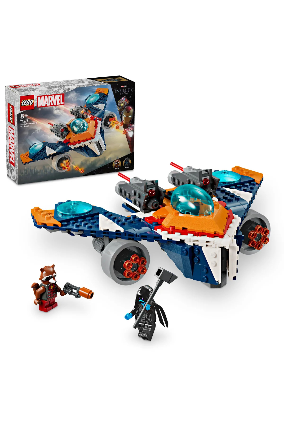 لگو و اسباب بازی های ساخت محور ® MARVEL ROCKET'S WARBIRD VEHICLE VS. RONAN 76278 – 8+ ست ساختمان خلاق 290P اورجینال LEGO