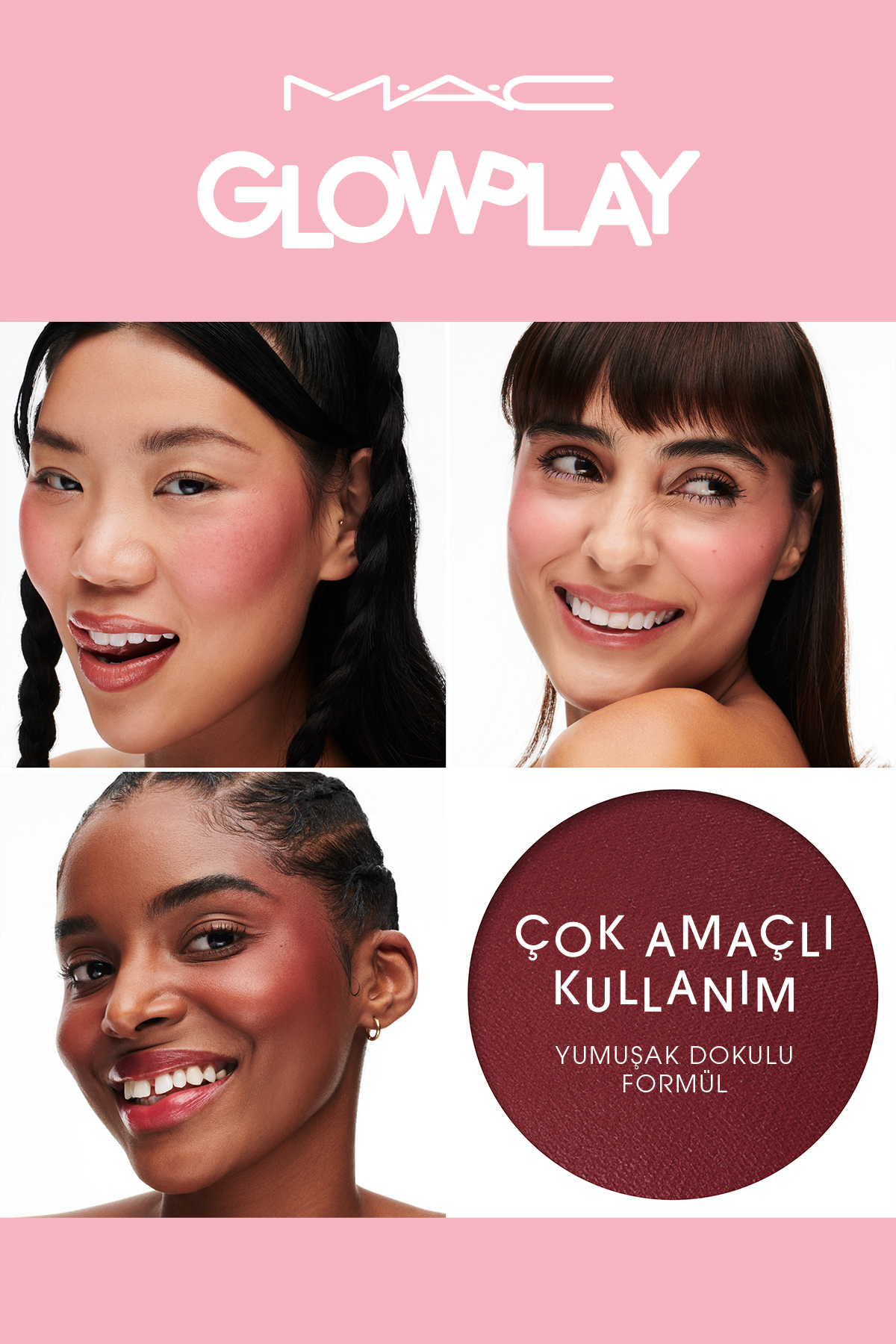 رژگونه BLUSH FLOOR TEXTURED PLAY GLOW BIG DIVA ENERGY 7.3 G Mac