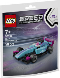 مجموعه ساختنی لگو LEGO اسپید چمپیونز Speed Champions خودروی مینی F1 ACADEMY مدل 30734، ۵۸ قطعه، حداقل سن ۷ سال