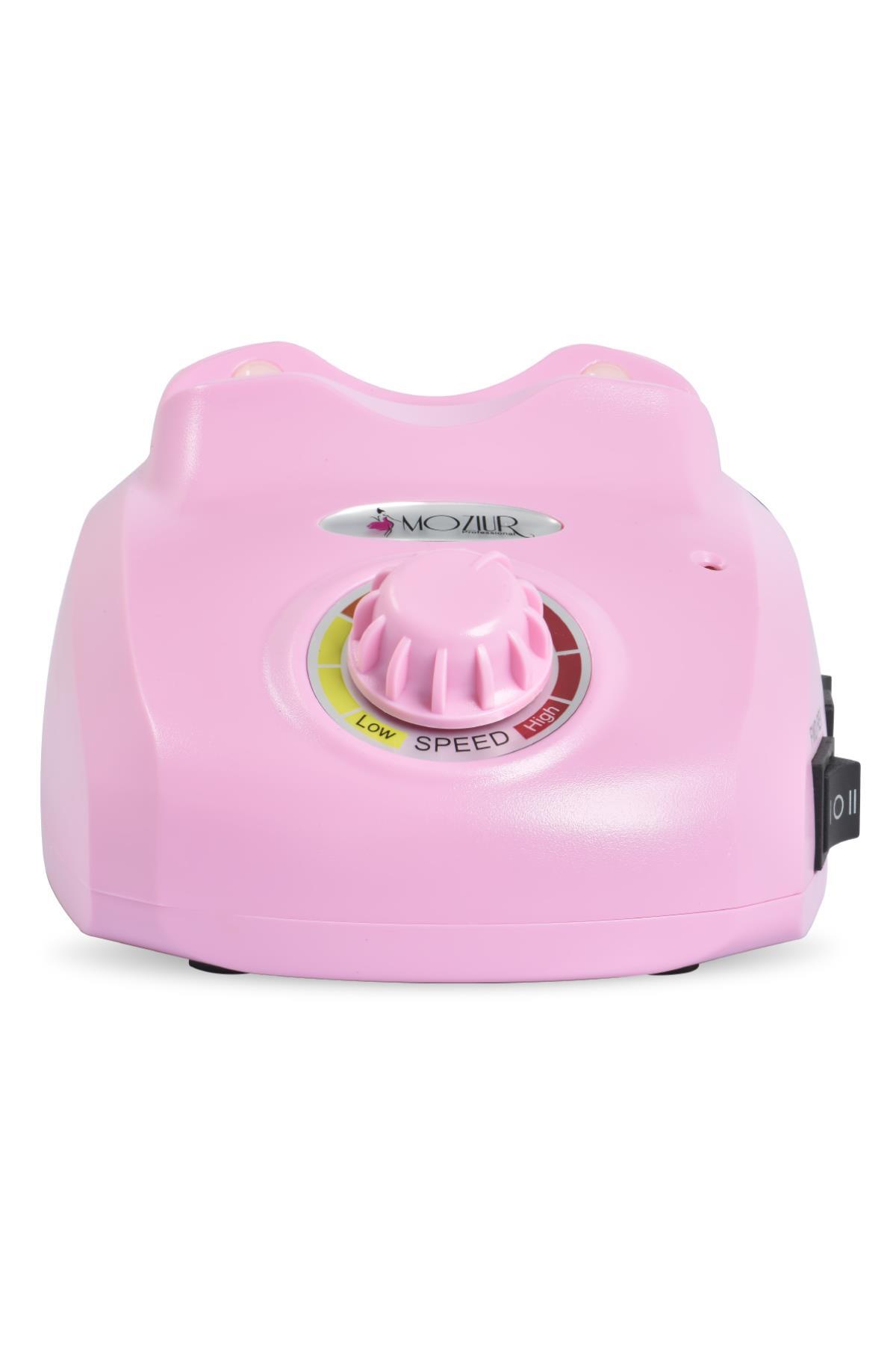 MOZIUR دستگاه فایل ناخن الکتریکی M 800 30W 30.000 RPM صورتی