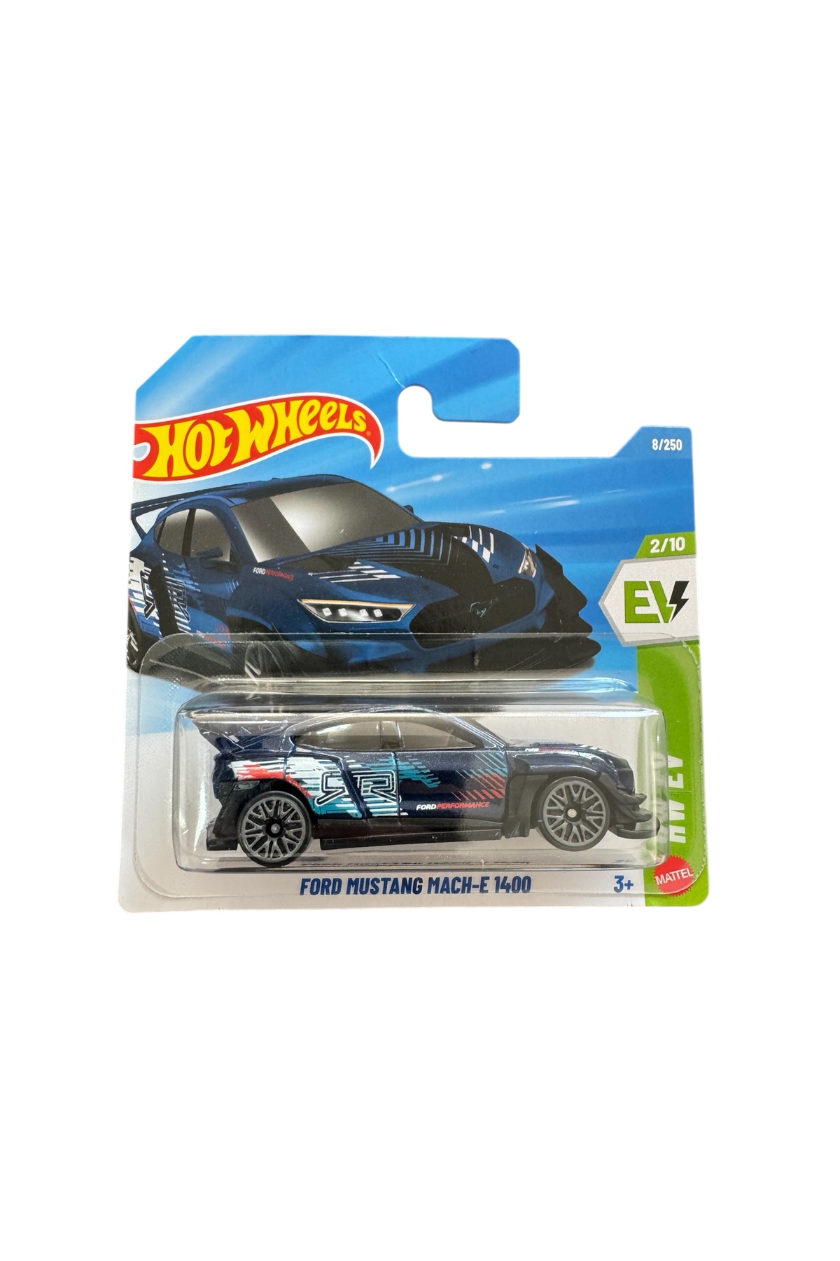 ماشین اسباب بازی 1:64 FORD MUSTANG MACH E 1400 JJH86 باتری یدکی HOT WHEELS