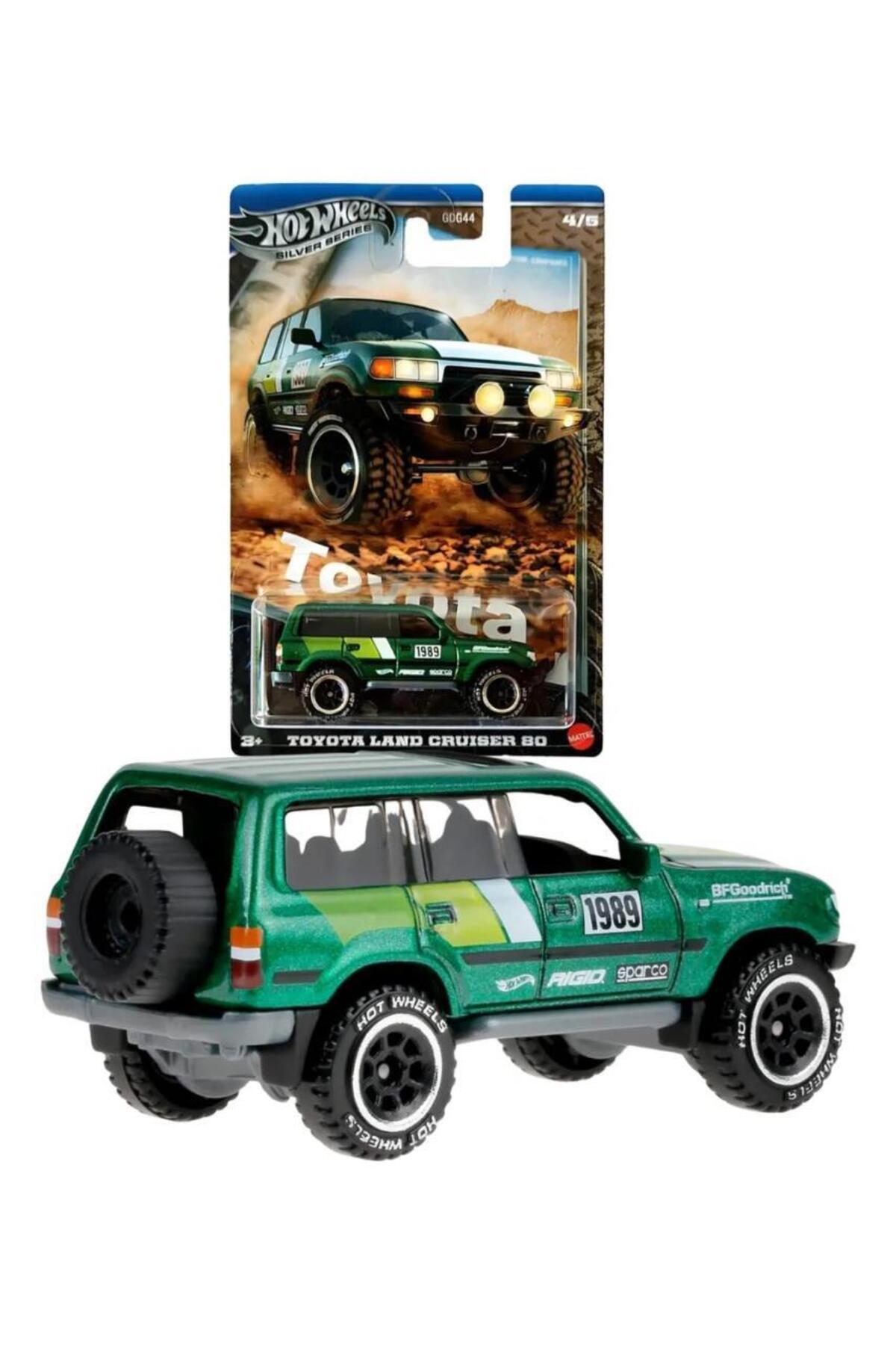 ماشین اسباب بازی تویوتا کامیون سری TOYOTA LAND CRUISER 80 JCB74 HOT WHEELS