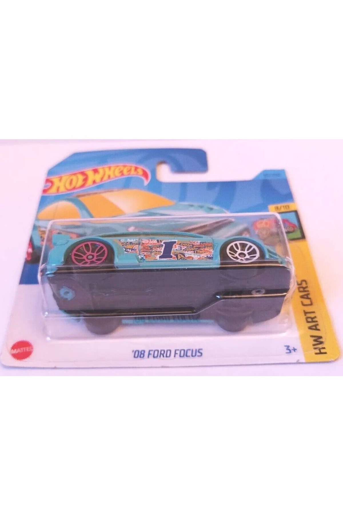 ماشین اسباب بازی 08 فورد فوکوس HW ART CARS 2023 هات ویلز اورجینال HOT WHEELS