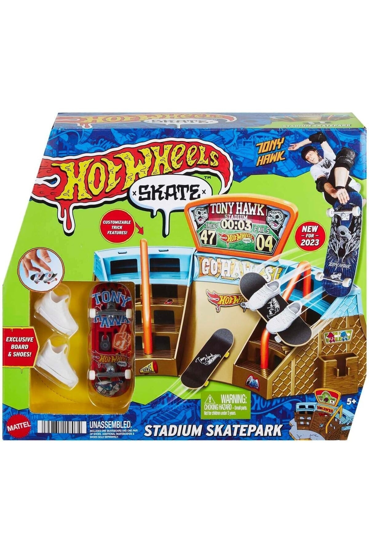 ماشین اسباب بازی استادیوم اسکیت بورد پارک پلی ست از ترکیه HOT WHEELS