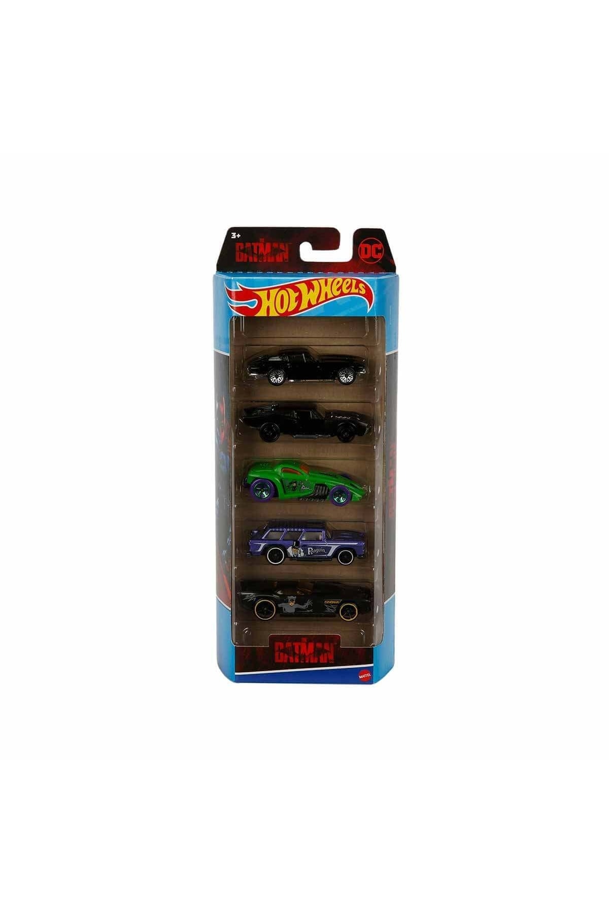 ماشین اسباب بازی چرخ های داغ 5 قطعه مجموعه بتمن هات ویلز اورجینال HOT WHEELS