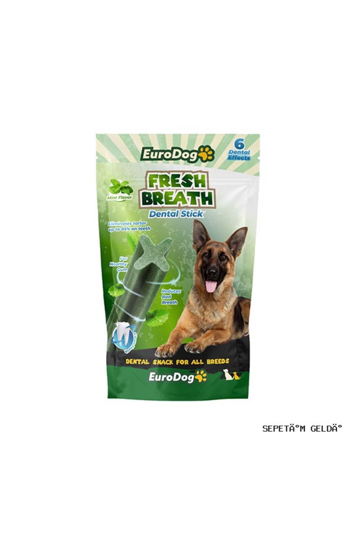 تشویقی سگ یوروداگ Eurodog Fresh Breath نعنایی، ۱۰۰ گرم