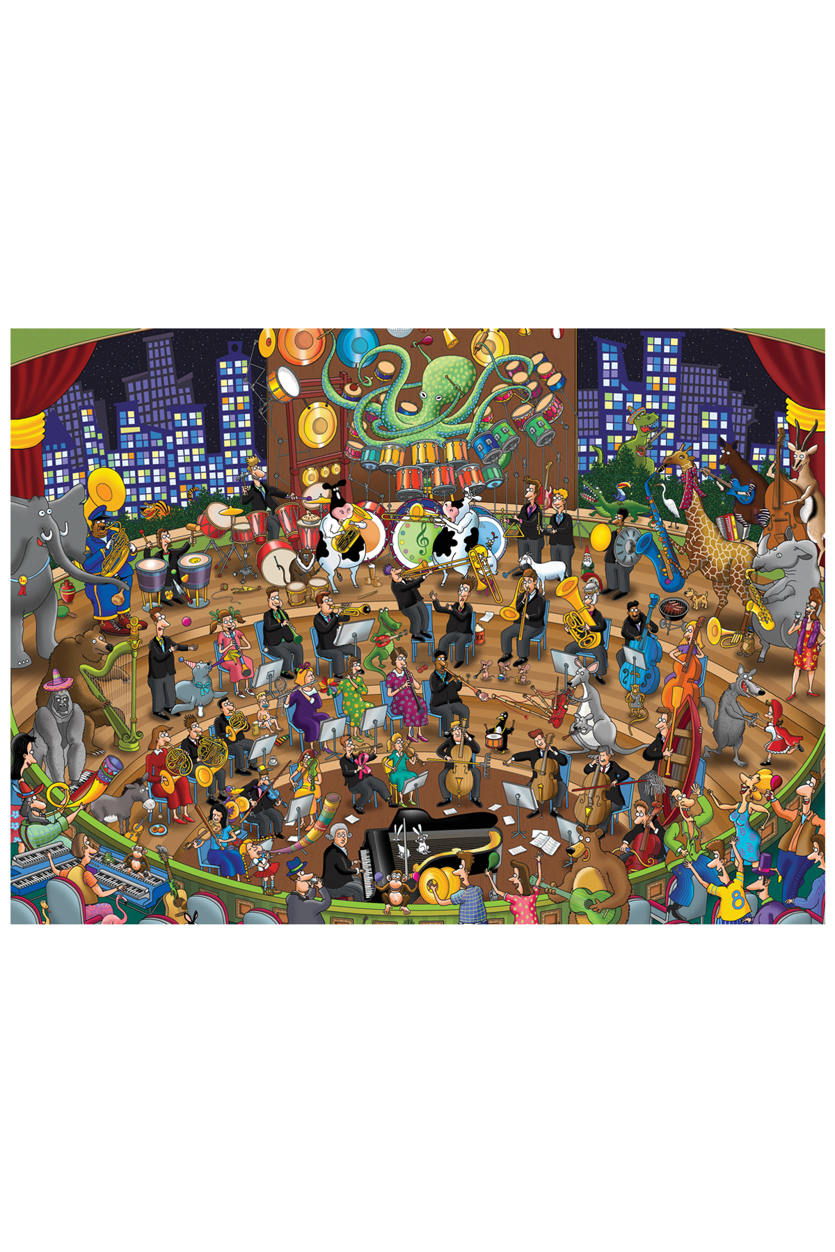 پازل اره منبت کاری مویی 1000 قطعه کنسرت سمپاتیک 1090 از ترکیه Anatolian Puzzle
