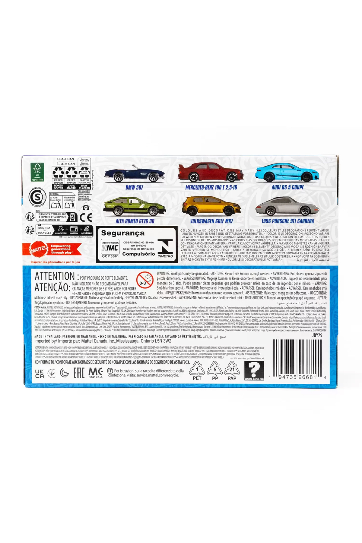 ماشین اسباب بازی ست بسته 6 یورو استایل از ترکیه HOT WHEELS