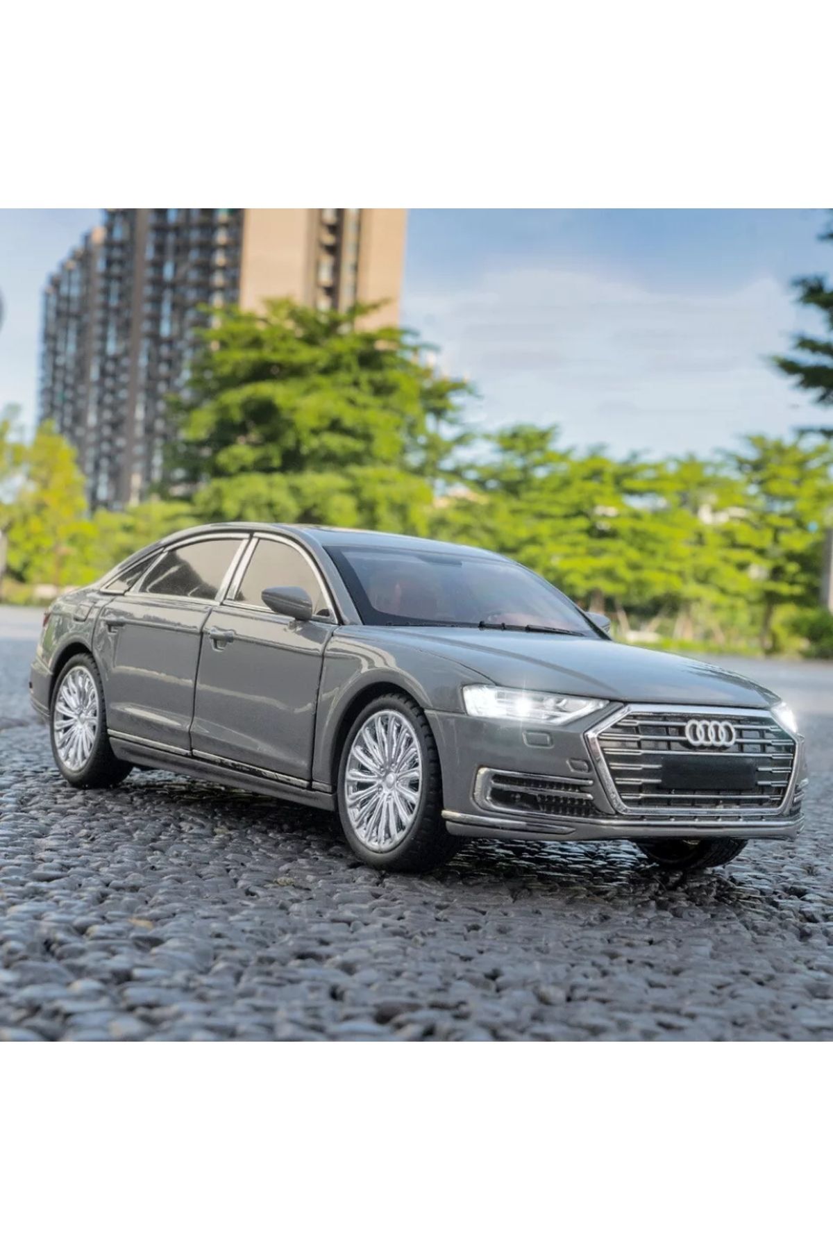 مدل خودرو آئودی A8 ماشین AUDI LONG QUATTRO 1:24 DIECAST METAL مجموعه با صدا و نور از ترکیه scntoys
