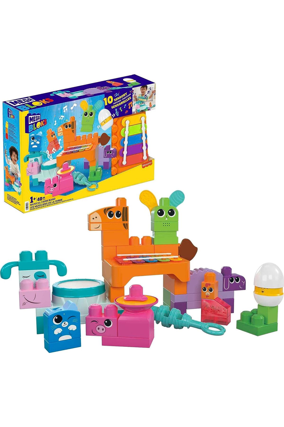 لگو و اسباب بازی های ساخت محور گروه موسیقی مزرعه HPB46 از ترکیه Fisher Price