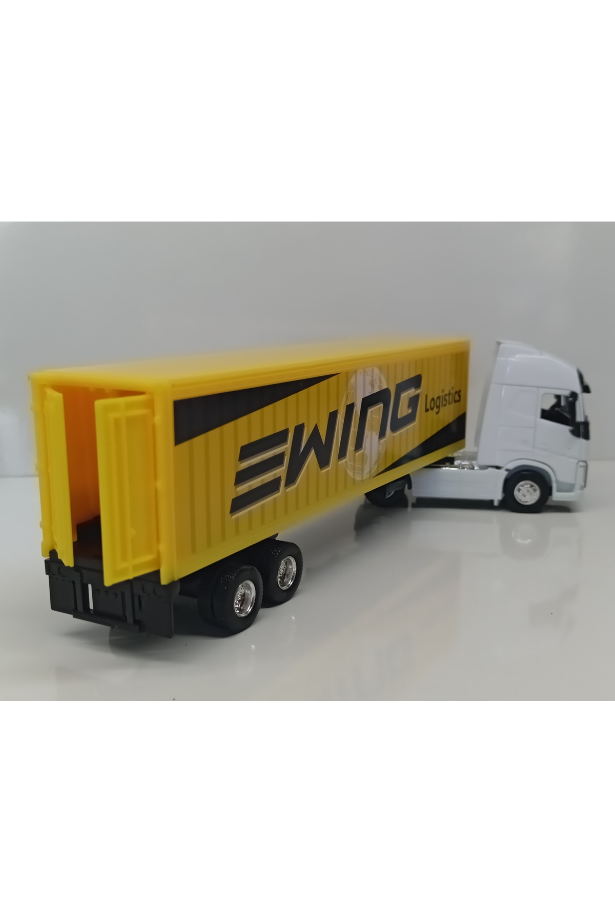 مدل خودرو DIANOMI WELLY 1:64 VOLVO FH TRAILER سایز کوچک اورجینال WELLY