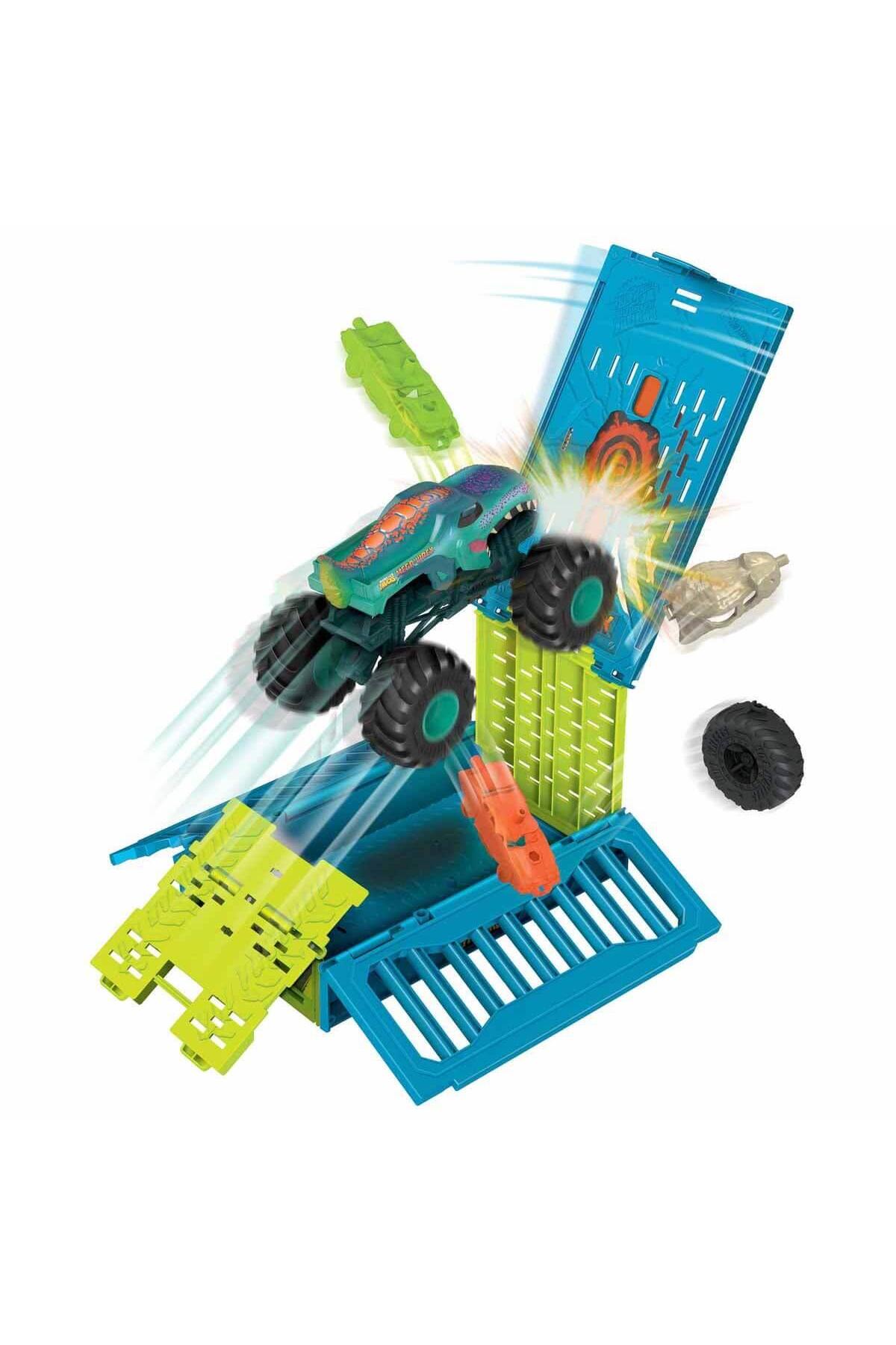ماشین اسباب بازی MONSTER TRUCKS 1:24 MEGA WREX'S CRASH CAGE HNC29 از ترکیه HOT WHEELS