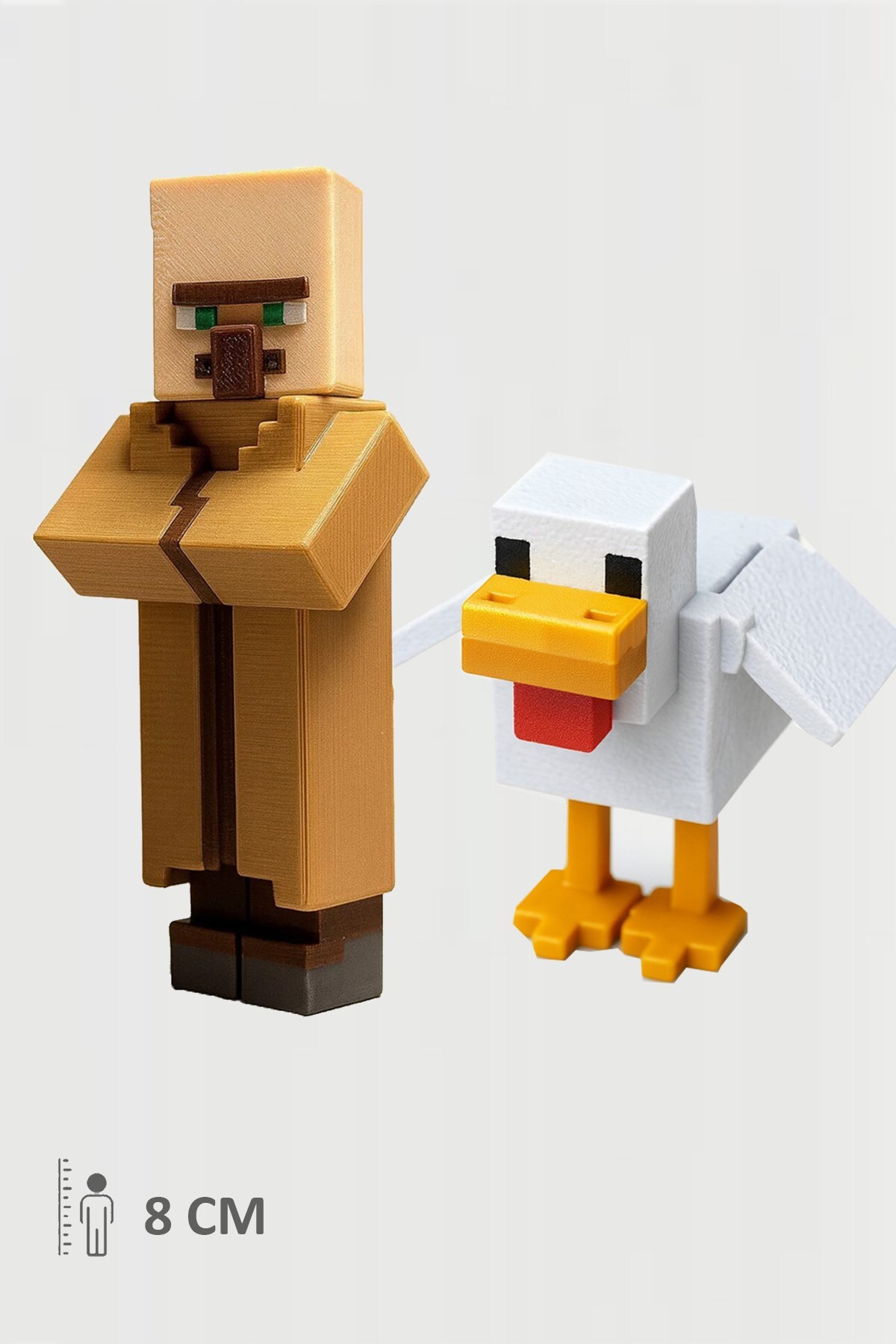 اسباب بازی های فیگور دیگر MINECRAFT VILLAGER AND CHICKEN SET مشترک متحرک FigürDizayn