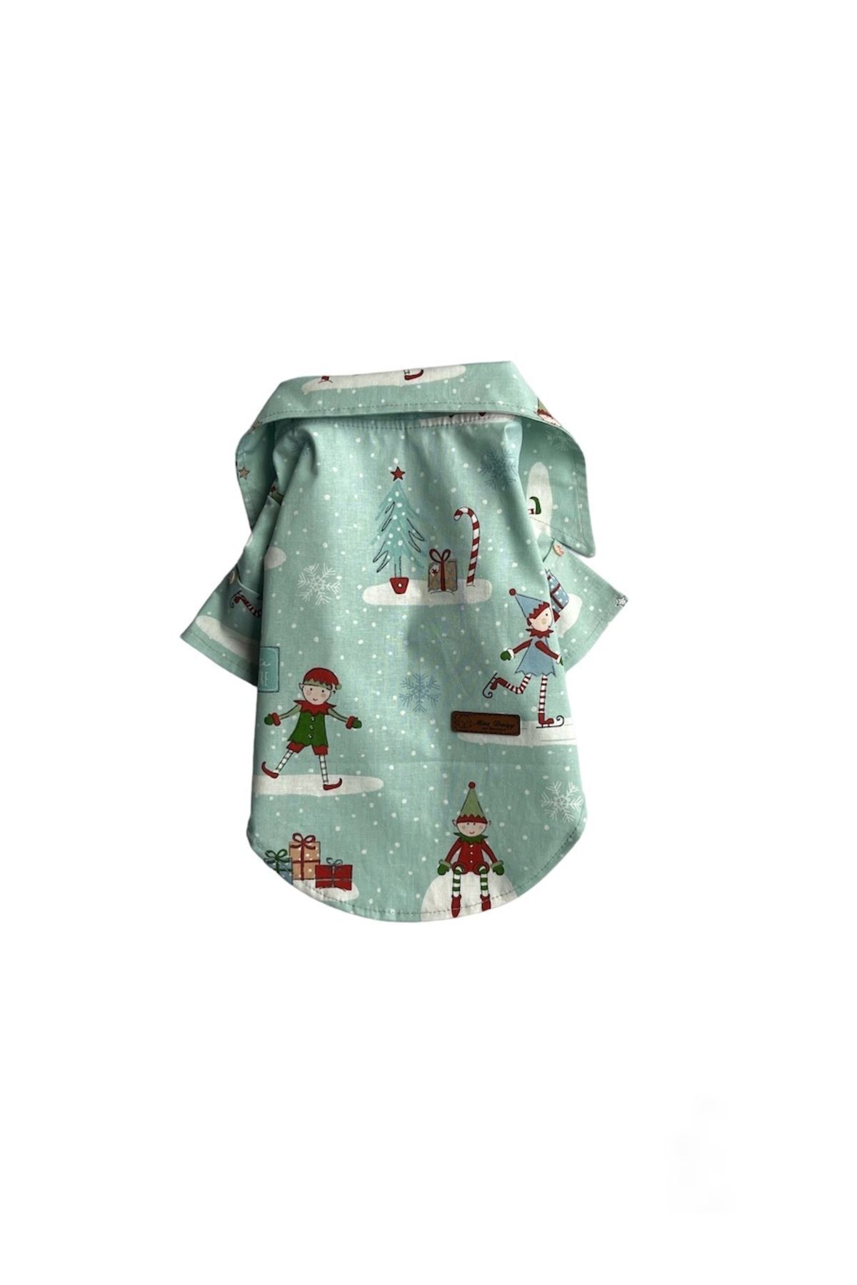 پیراهن سگ پاپلین کریسمس میس دیزی پت بوتیک Miss Daisy Pet Boutique مدل MDNGY01، چندرنگ