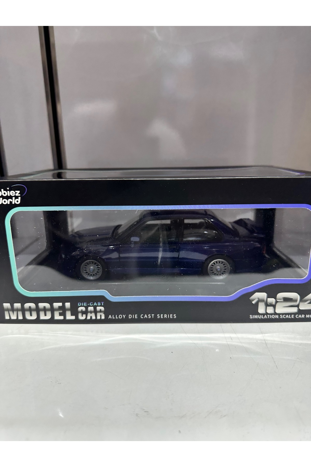 مدل خودرو BMW M3 E30 COUPE DIECAST MODEL CAR 1:24 1 24 با درب کاپوت باز شدن صندوق عقب اورجینال YVZ