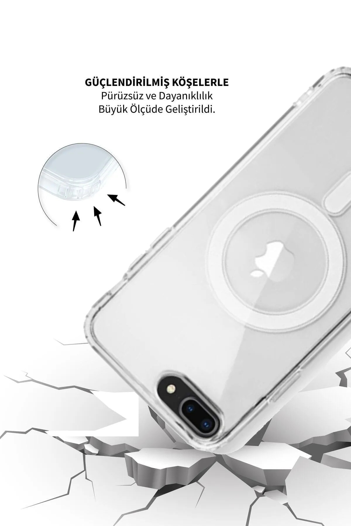 کاور و قاب شفاف MAGSAFE 8 اورجینال MTL