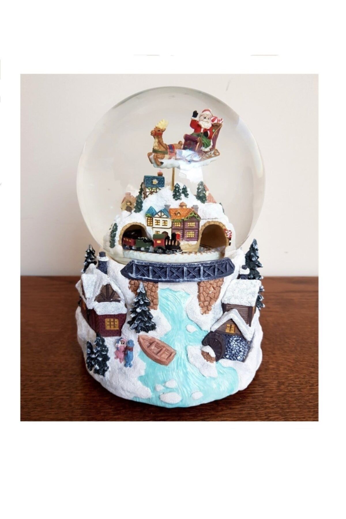گوی برفی بابا نوئل در حال آمدن است SNOW GLOBE با نور موسیقی و انیمیشن از ترکیه Kakosan
