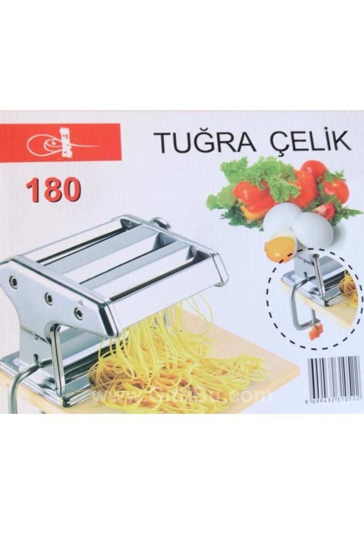 خردکن و غذا ساز دستگاه نودل پاستا توغرا چلیک 180 میلی متر 3 کاره اورجینال TuğraÇelik