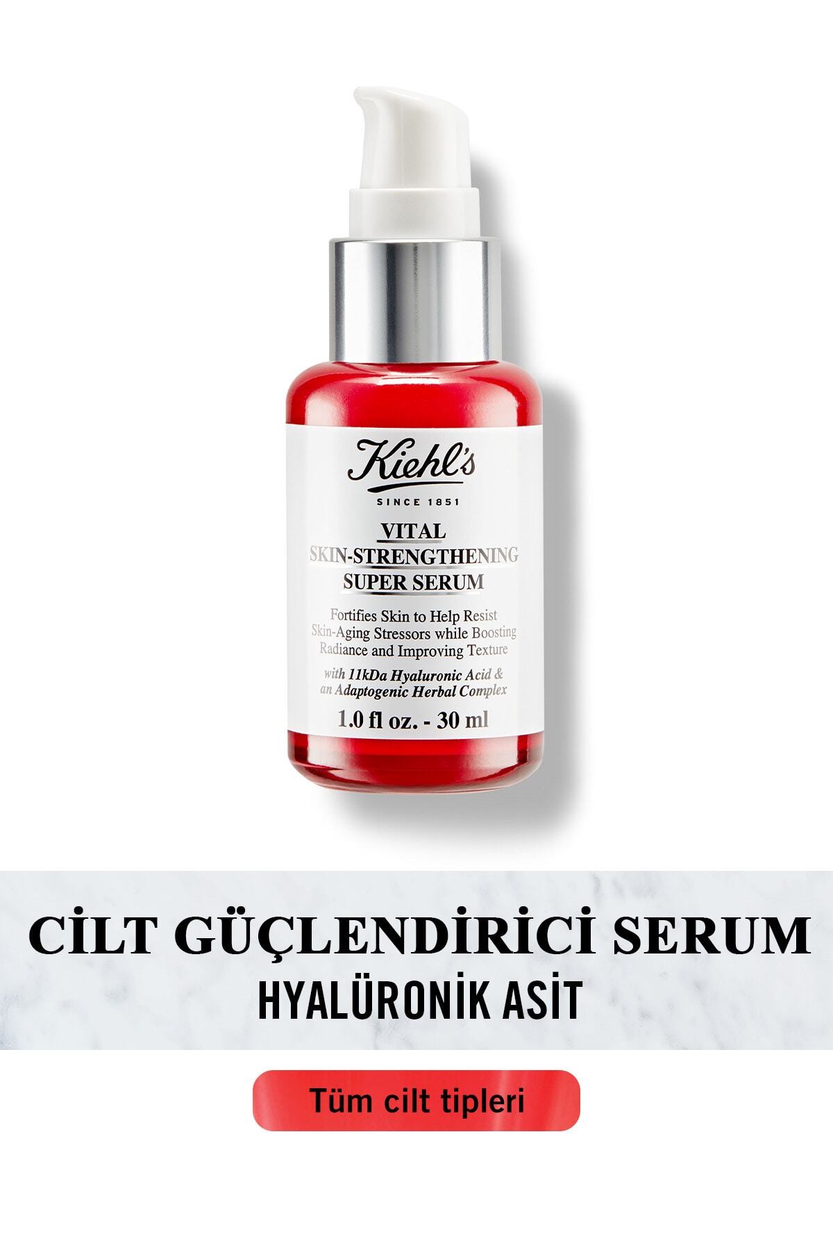 Kiehl's تقویت کننده دو لایه ای مواد مرطوب کننده سریع جذب شونده با اسید هیالورونیک 30 میلی لیتر