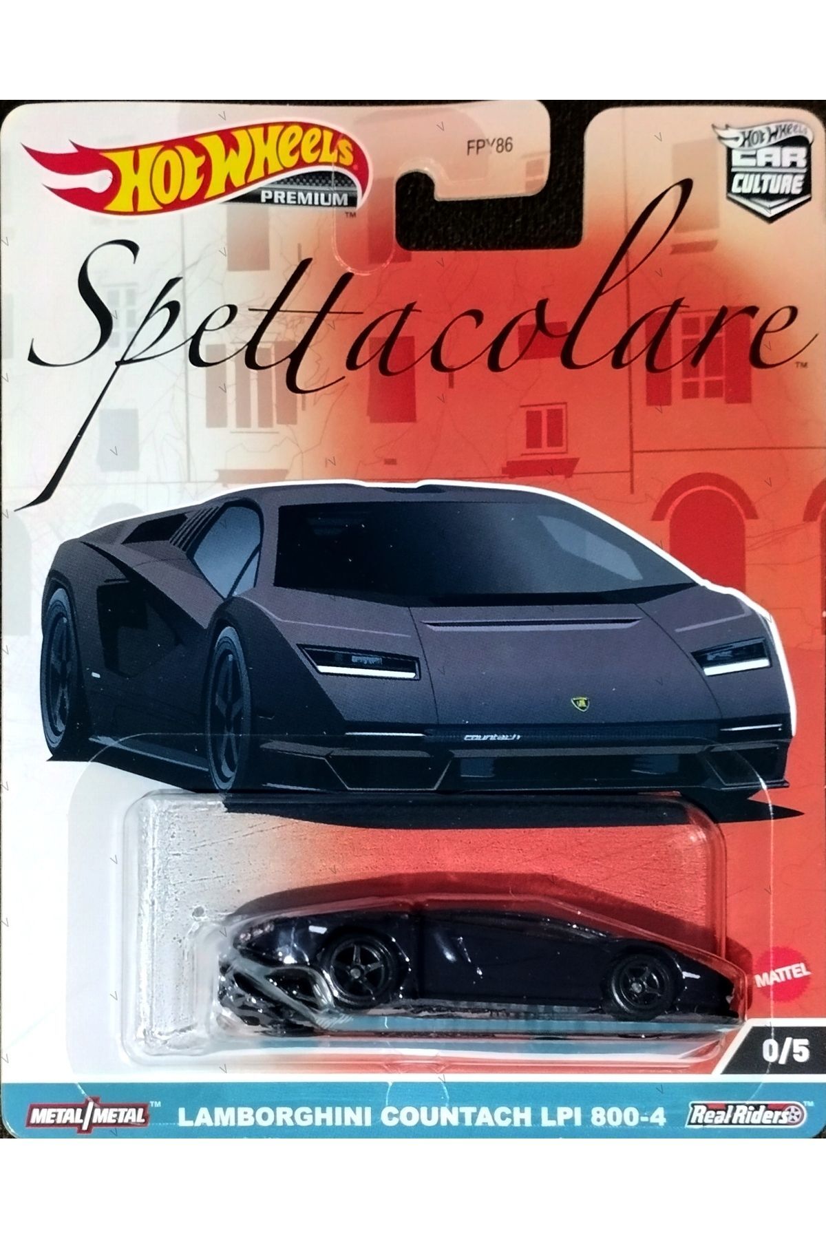 ماشین اسباب بازی فرهنگی ممتاز SPETTACOLARE LAMBORHHINI COUNTACH LPI 800 4 FPY86 HKC51 از ترکیه HOT WHEELS