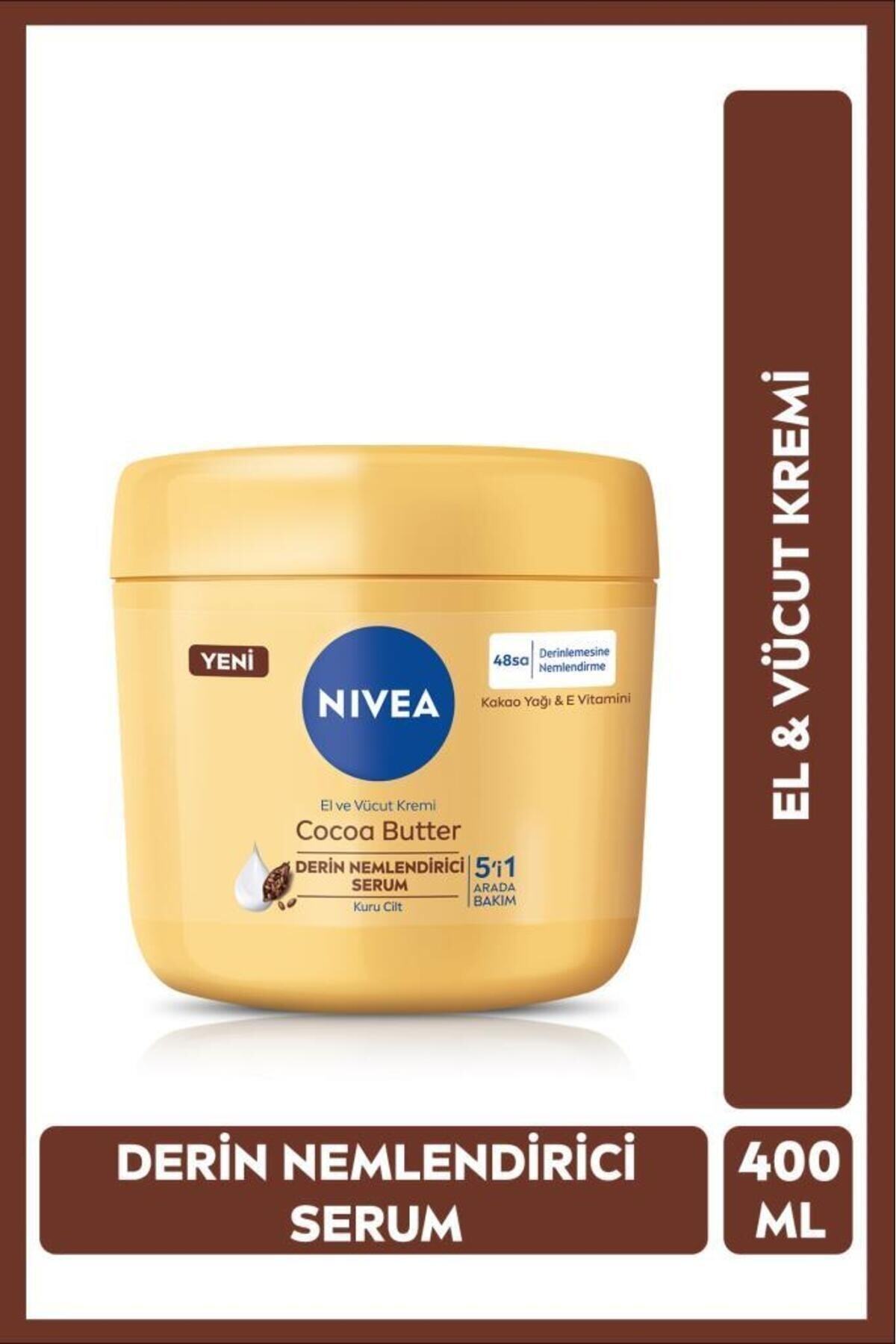 NIVEA کرم مرطوب کننده بدن و دست به کاکائو باتر ۴۰۰ میلی لیتر