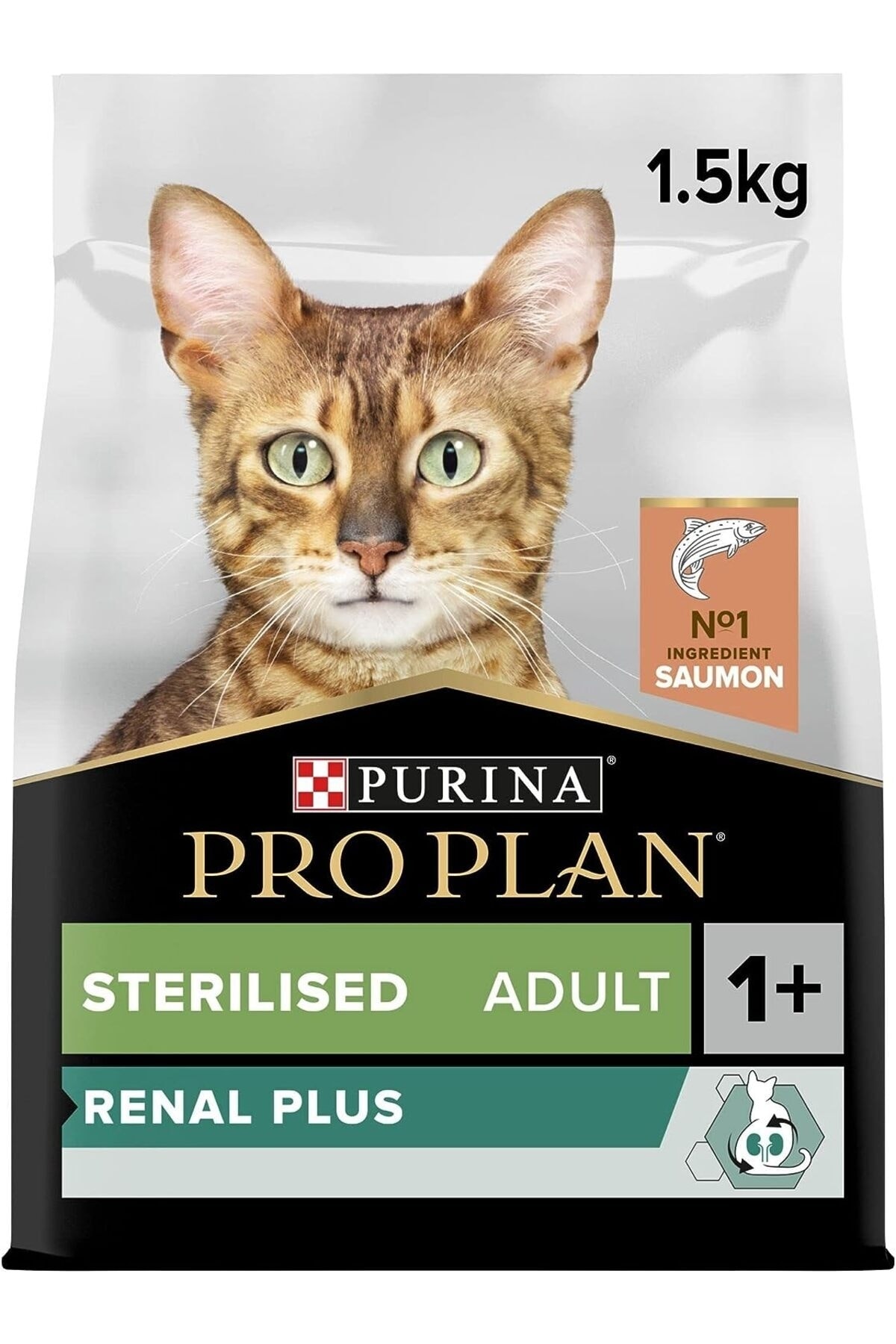 غذای خشک گربه بالغ عقیم‌شده پروپلن Pro Plan Optirenal با سالمون، ۱٫۵ کیلوگرم 1.5 Kg