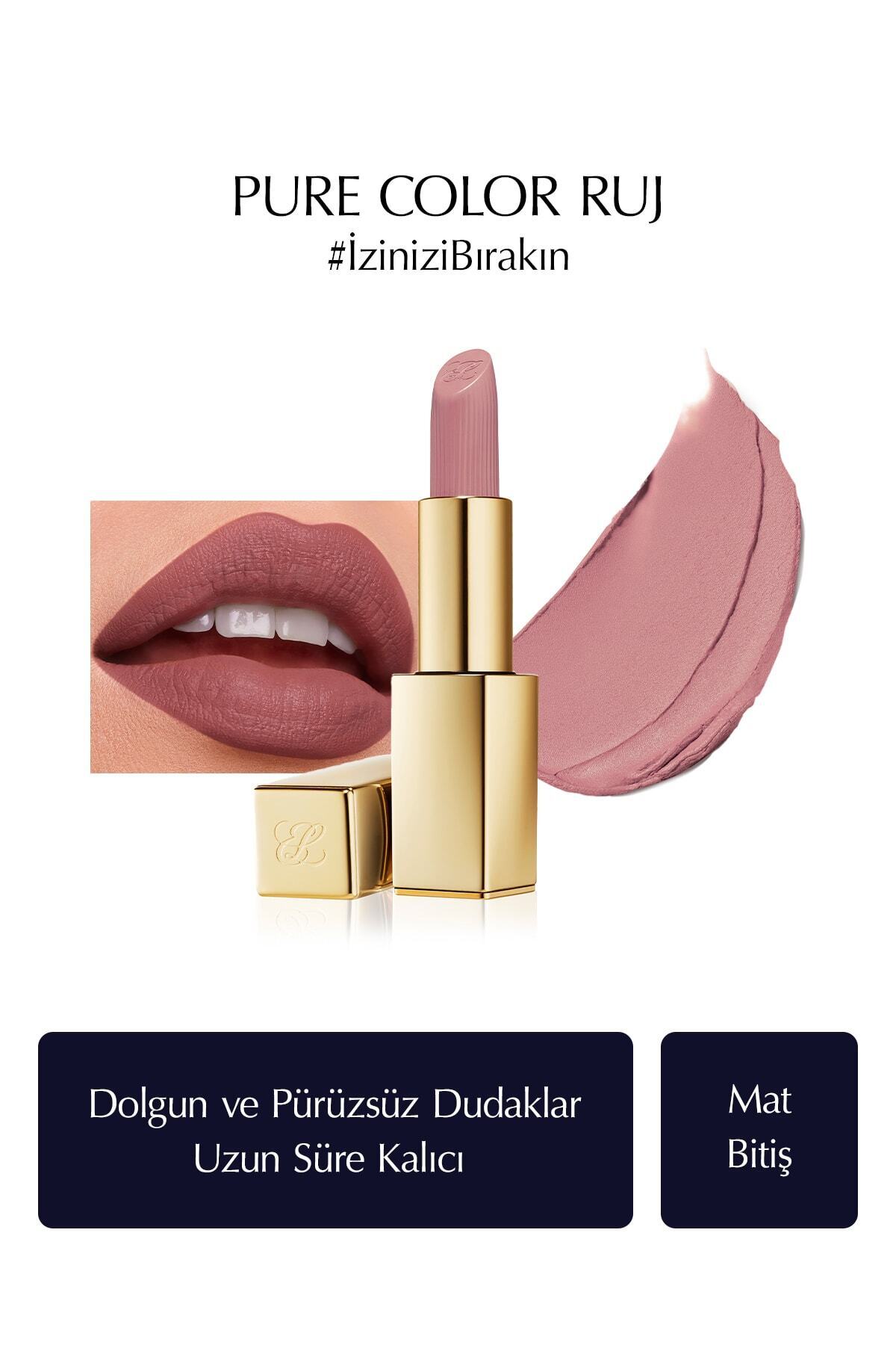 رژ لب مات مدل PURE COLOR MATTE 35 گرم رنگ: 868 اینفلوئنسیال GKHAIR486 استی لادر Estee Lauder