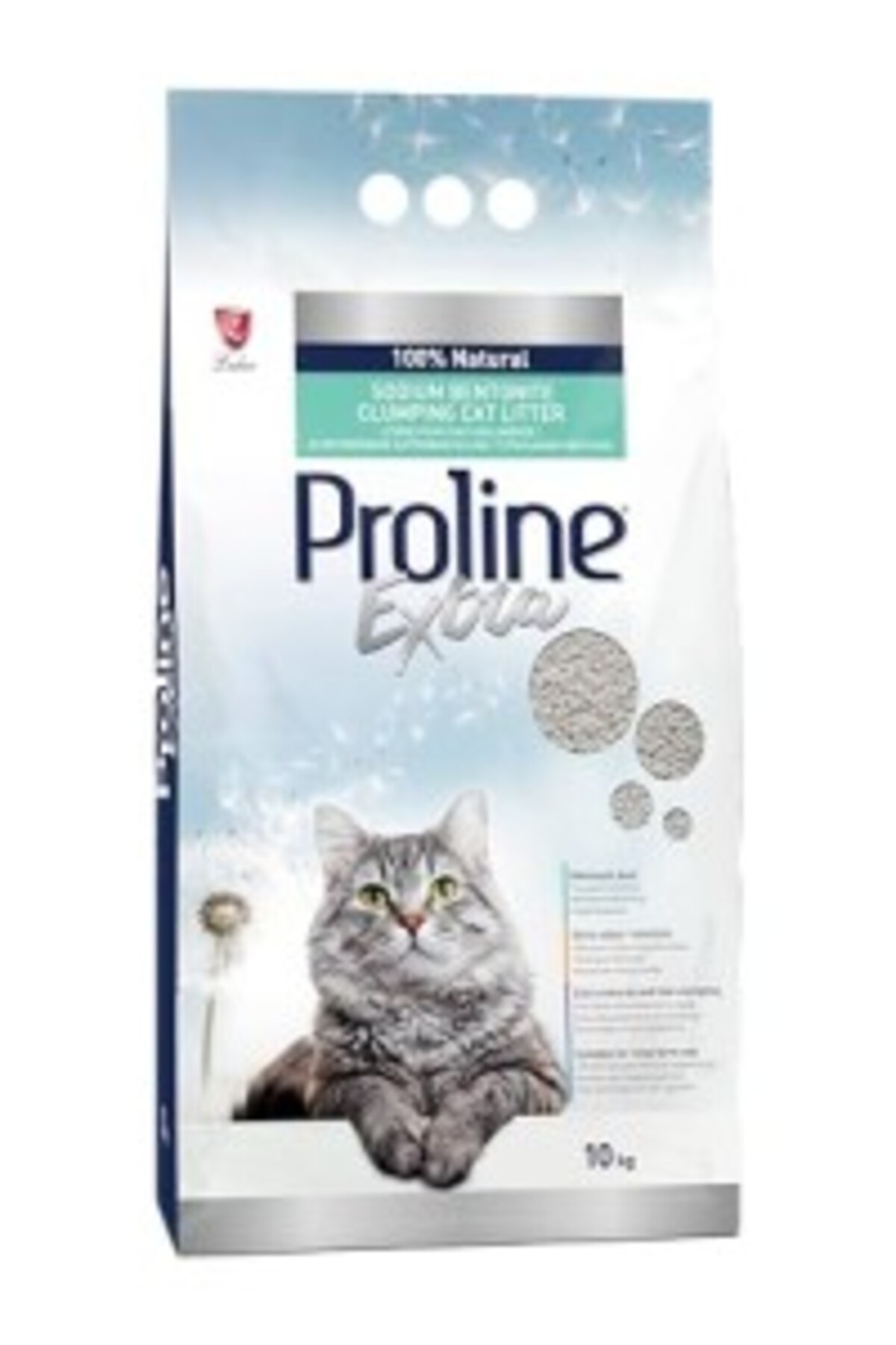 خاک گربه بنتونیت سدیمی خاکستری پروپلاین Proline Extra 10 L