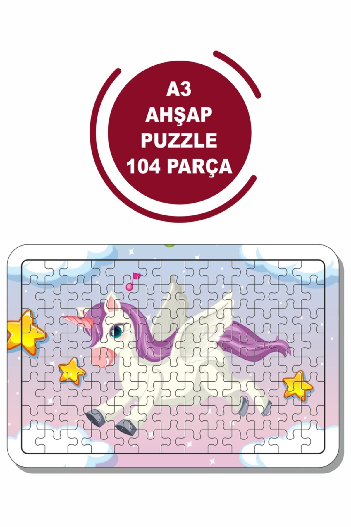 پازل UNICORN A3 104 PIECE PUZZLE, TOY, JIGSAW Baskı Atölyesi