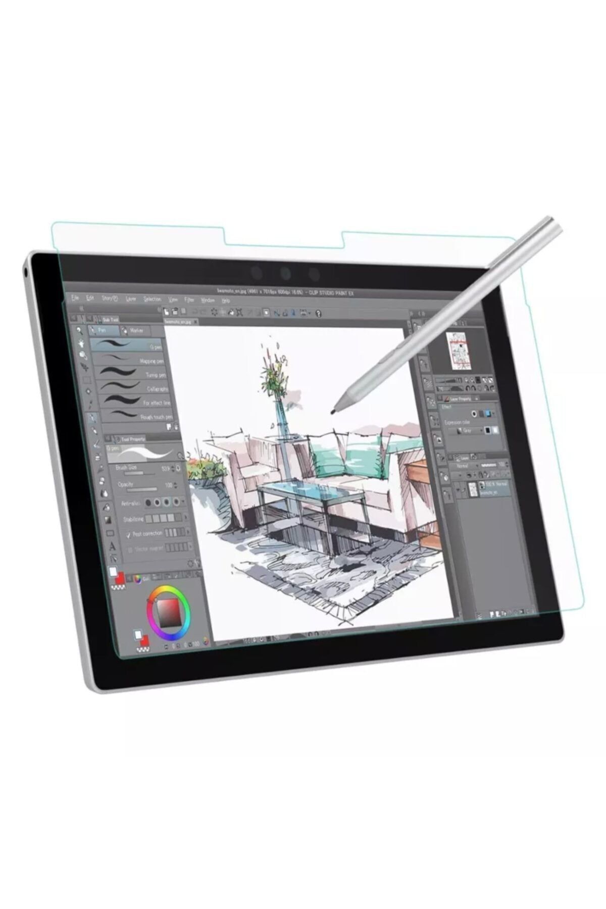 محافظ صفحه تبلت نمایش نانو مات تراشه 13 اینچی اپل IPAD AIR نسل ششم فیبکس Fibaks