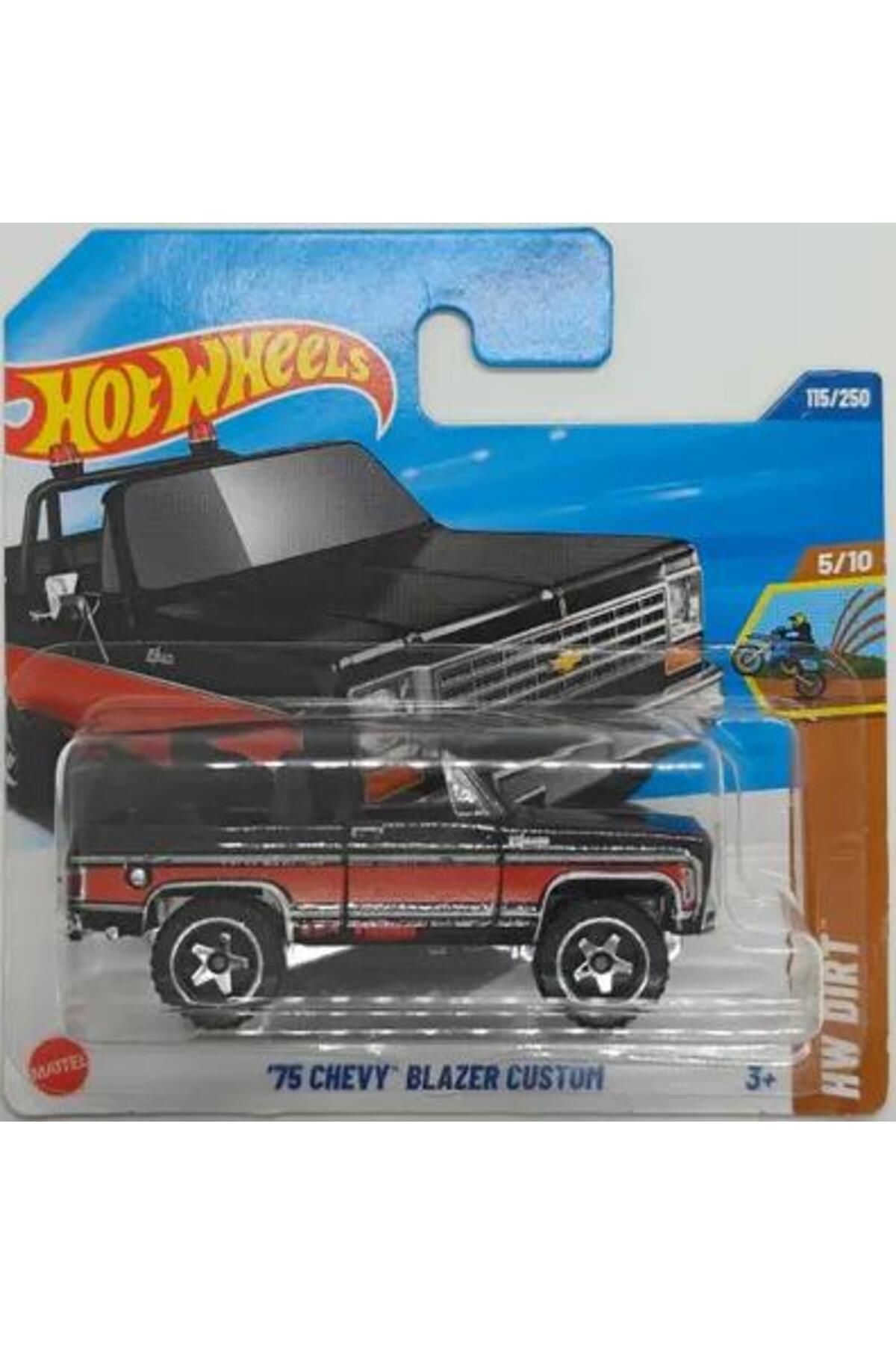 ماشین اسباب بازی اتومبیل های مجرد '75 CHEVY BLAZER CUSTOM JBB19 HW DIRT هات ویلز اورجینال HOT WHEELS