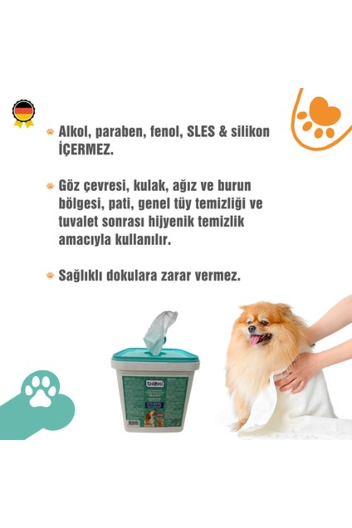 دستمال سطلی بهداشتی حیوانات اورکینل Orqinel Bioxi®